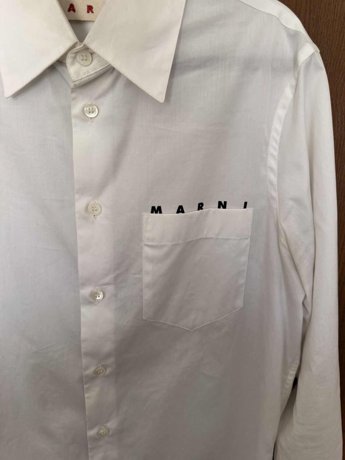 Marni Logo Poplin Cotton Shirt Size US S / EU 44-46 / 1 - 2 Thumbnail