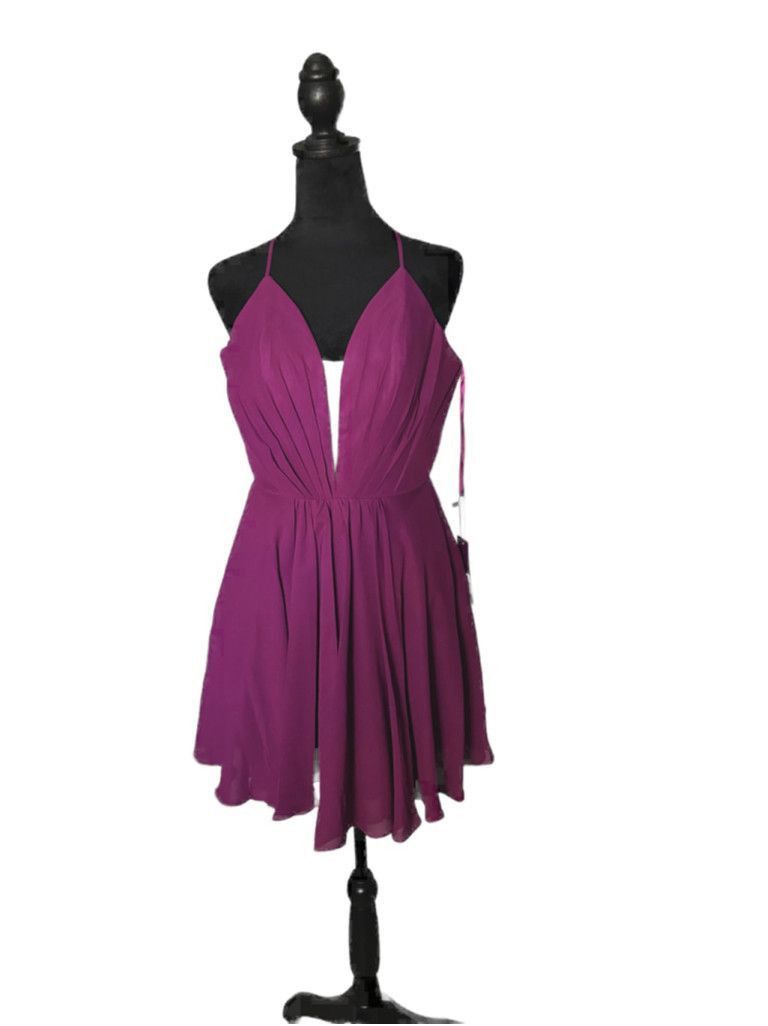 Unknown London Women Abby Paris Dress Size 6 Magenta Size M / US 6-8 / IT 42-44 - 1 Thumbnail