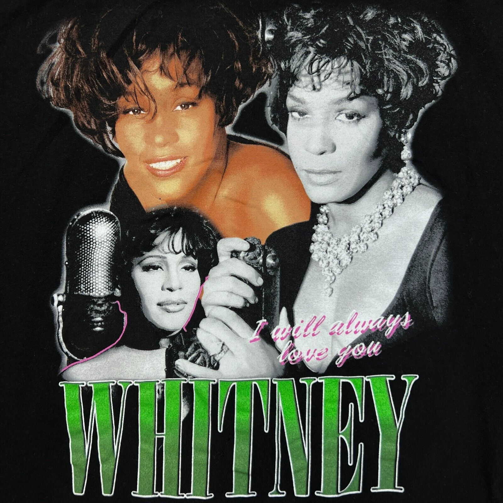 Band Tees × Rap Tees × Vintage 2018 Whitney Houston T Shirt Always Love You Graphic Tee Size US L / EU 52-54 / 3 - 2 Thumbnail