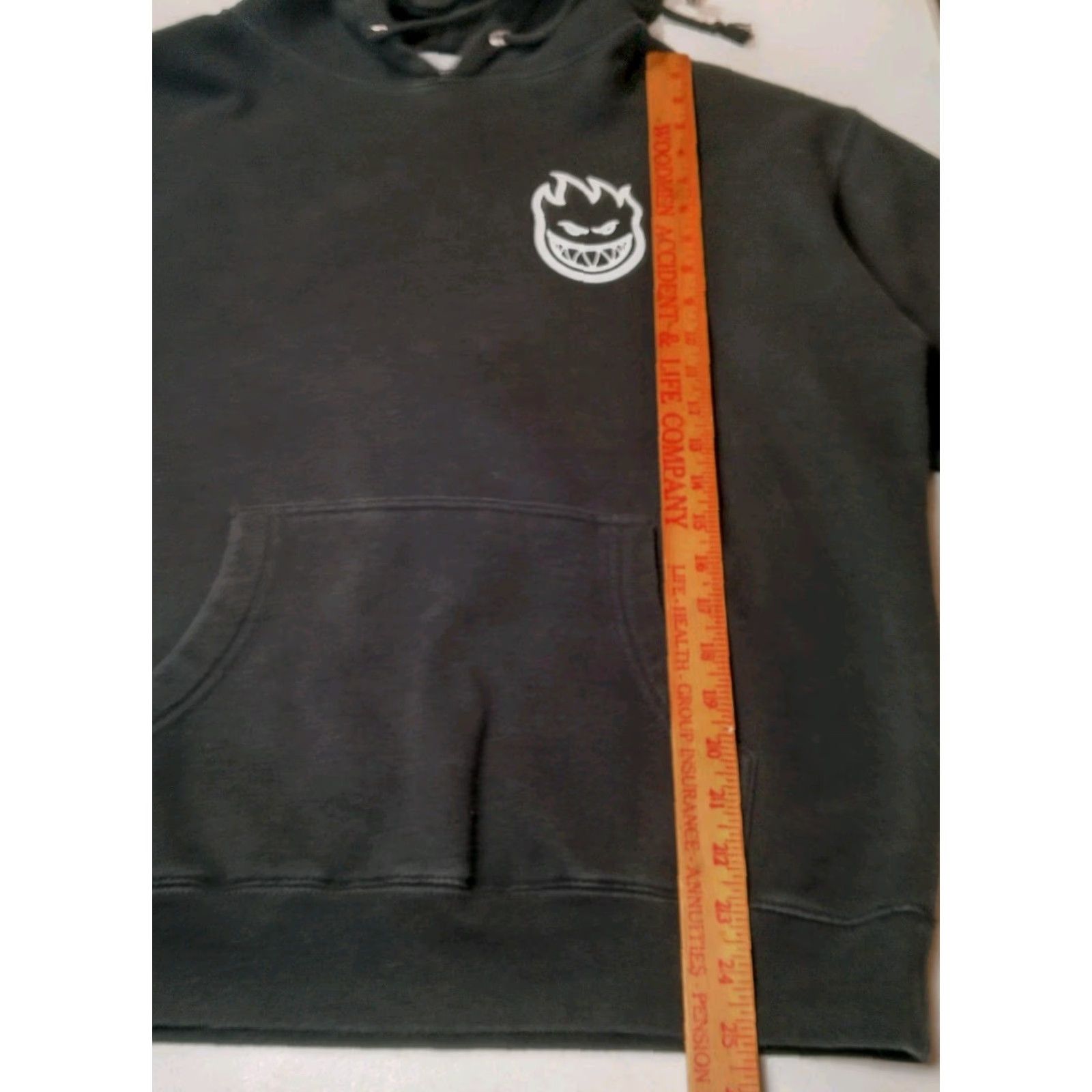 Spitfire VINTAGE Spitfire Hooded Sweatshirt Medium Black Hoodie Skater Surf Surfer Pullover Knit Cotton Blend Regular Men Graphic Size US M / EU 48-50 / 2 - 3 Thumbnail