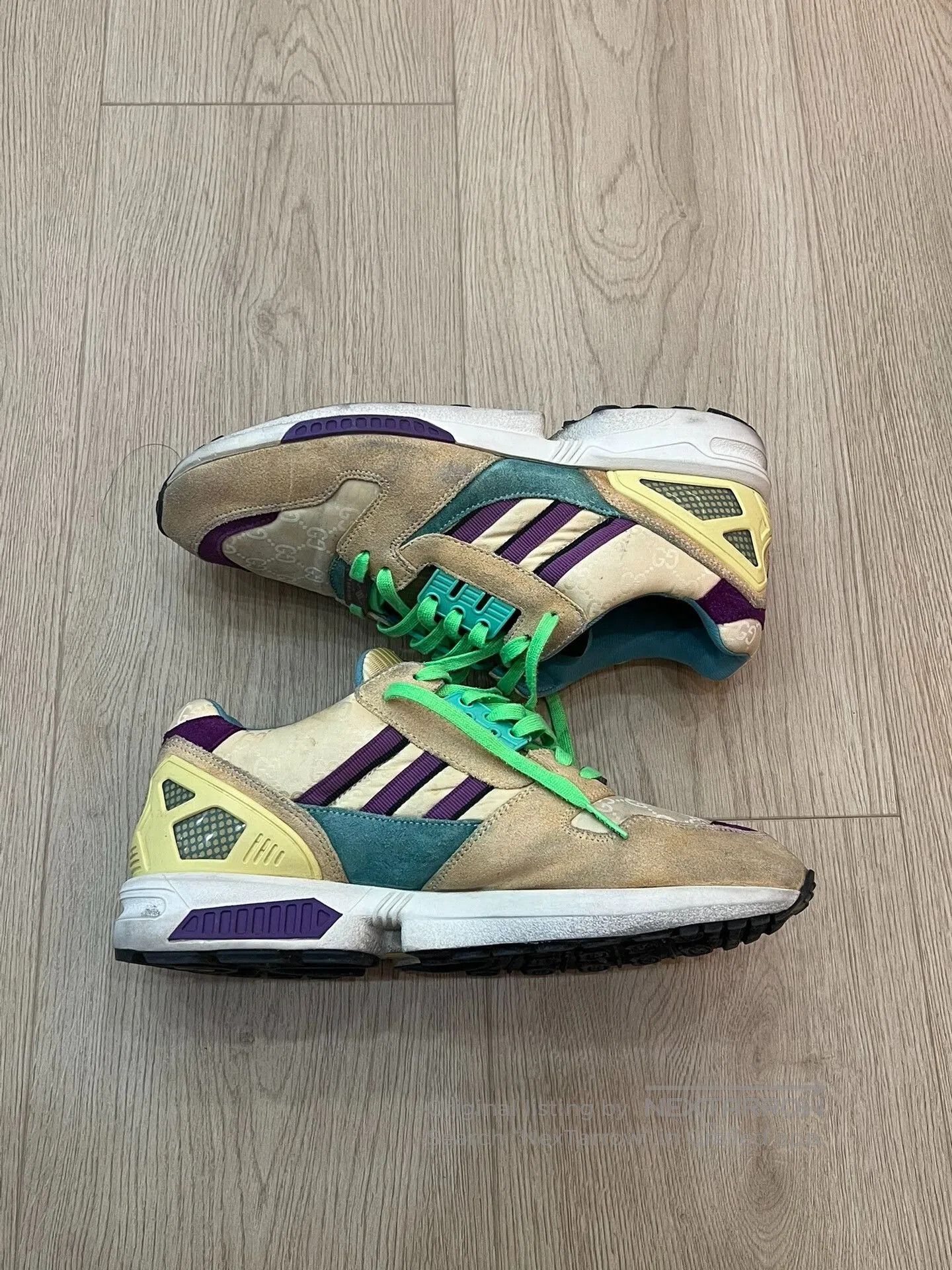 Japanese Brand Gucci x Adidas Collaborative Sneakers. Size US 8.5 / EU 41-42 - 2 Thumbnail