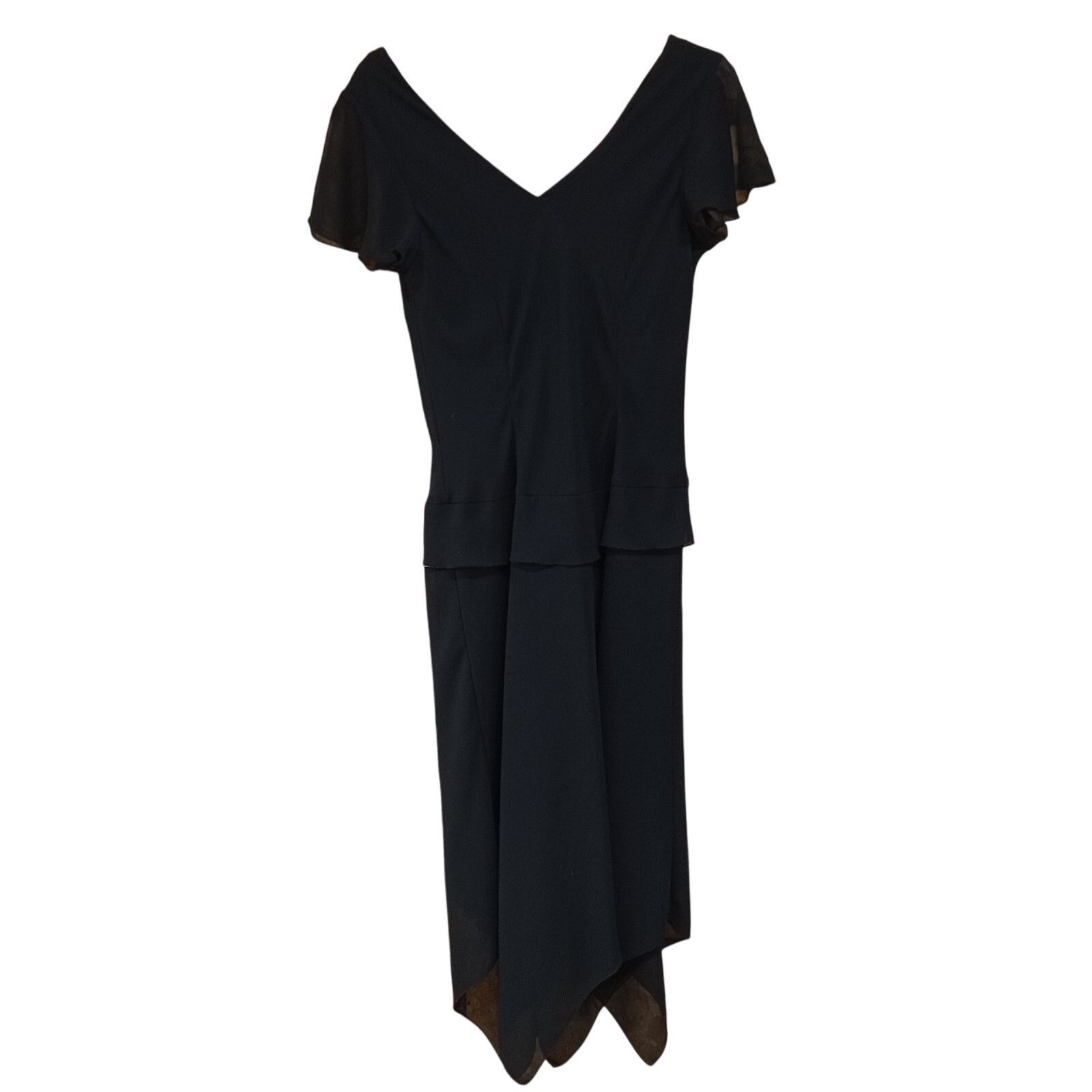 & Other Stories AGB Handkerchief Dress 6 Women's Lined Black Polyester Size S / US 4 / IT 40 - 4 Thumbnail
