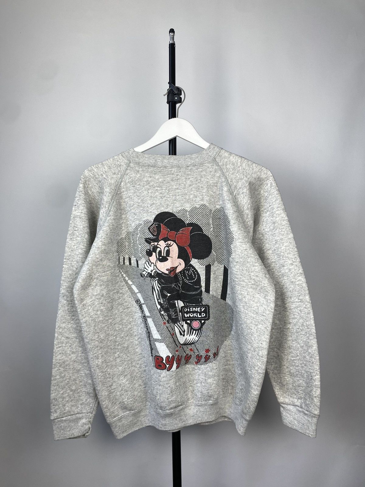 Cartoon Network × Disney × Vintage 80s Disney BIKER MOTO Mickey Mouse crewneck sweatshirt Size US M / EU 48-50 / 2 - 6 Thumbnail