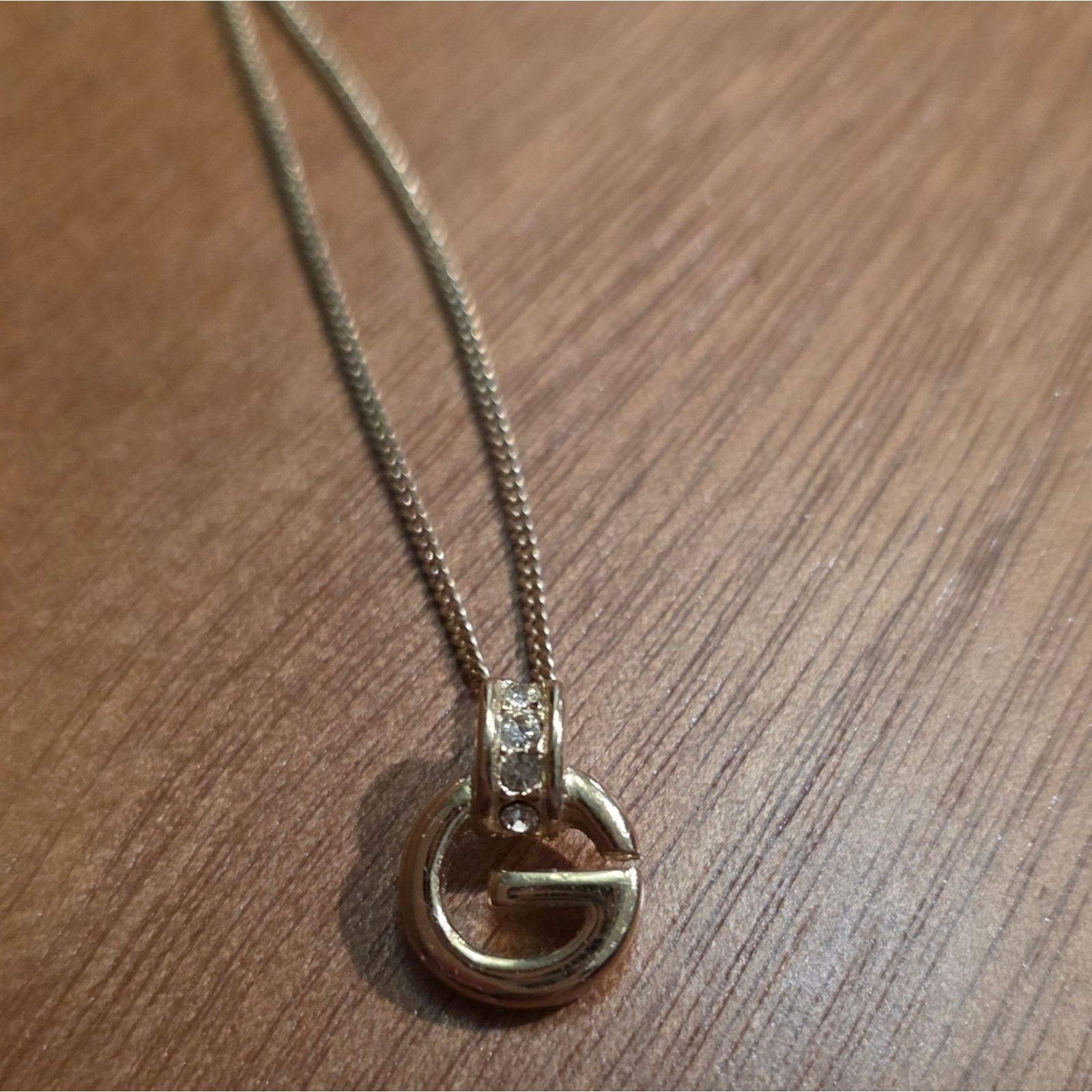 Givenchy Vintage Givenchy Rhinestone G Necklace | 15.5 in Size ONE SIZE - 2 Thumbnail