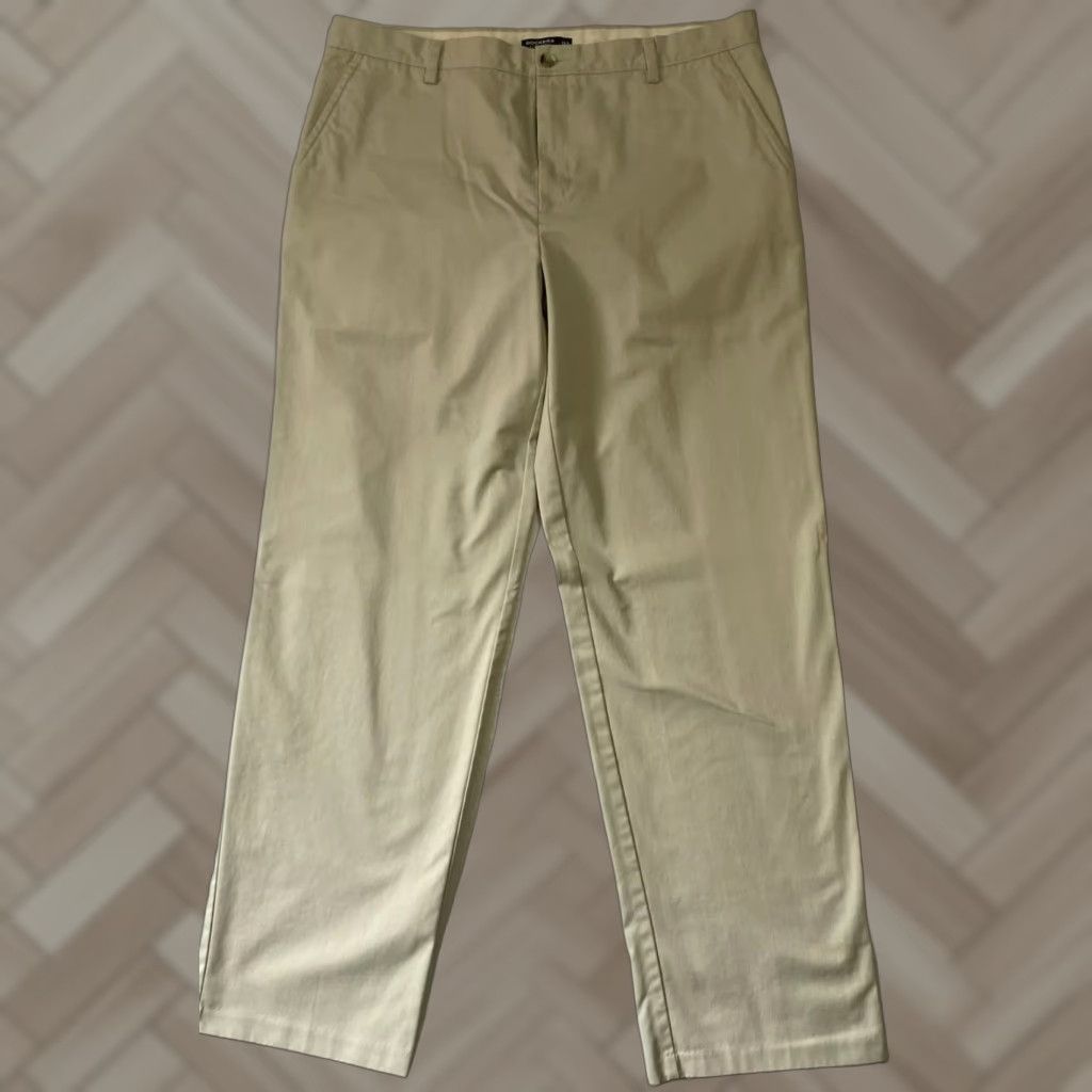 Dockers DOCKERS Pants Mens 38x34 Tan Straight Fit Flat Front Casual Workwear Pants Mens Tan 38x34 Straight Front Flat Front Regular Inseam 34 Size US 38 / EU 54 - 1 Thumbnail