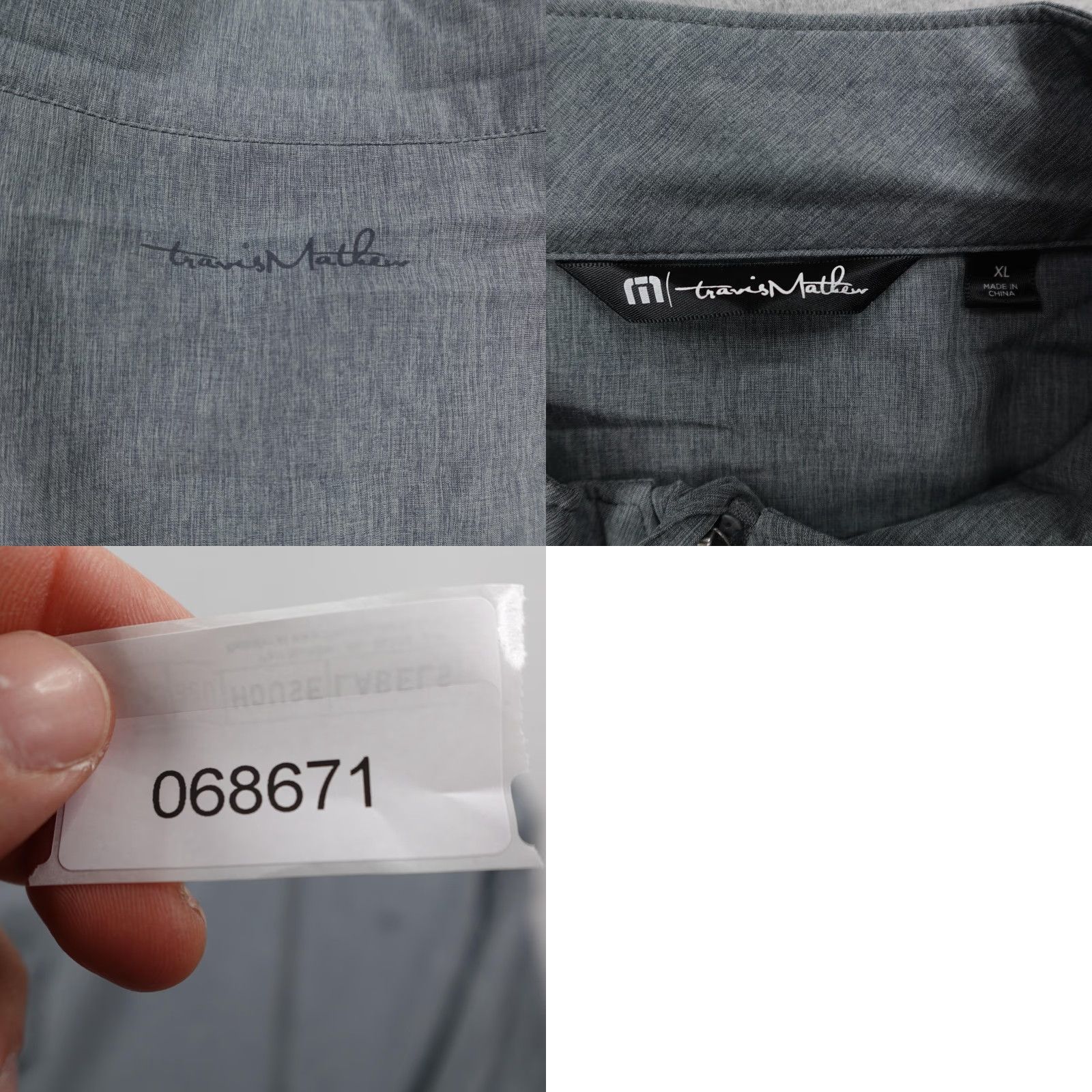 TravisMathew Travis Mathew Jacket Men XL Gray Lightweight Windbreaker Golf Performance Zip Up Size US XL / EU 56 / 4 - 8 Thumbnail