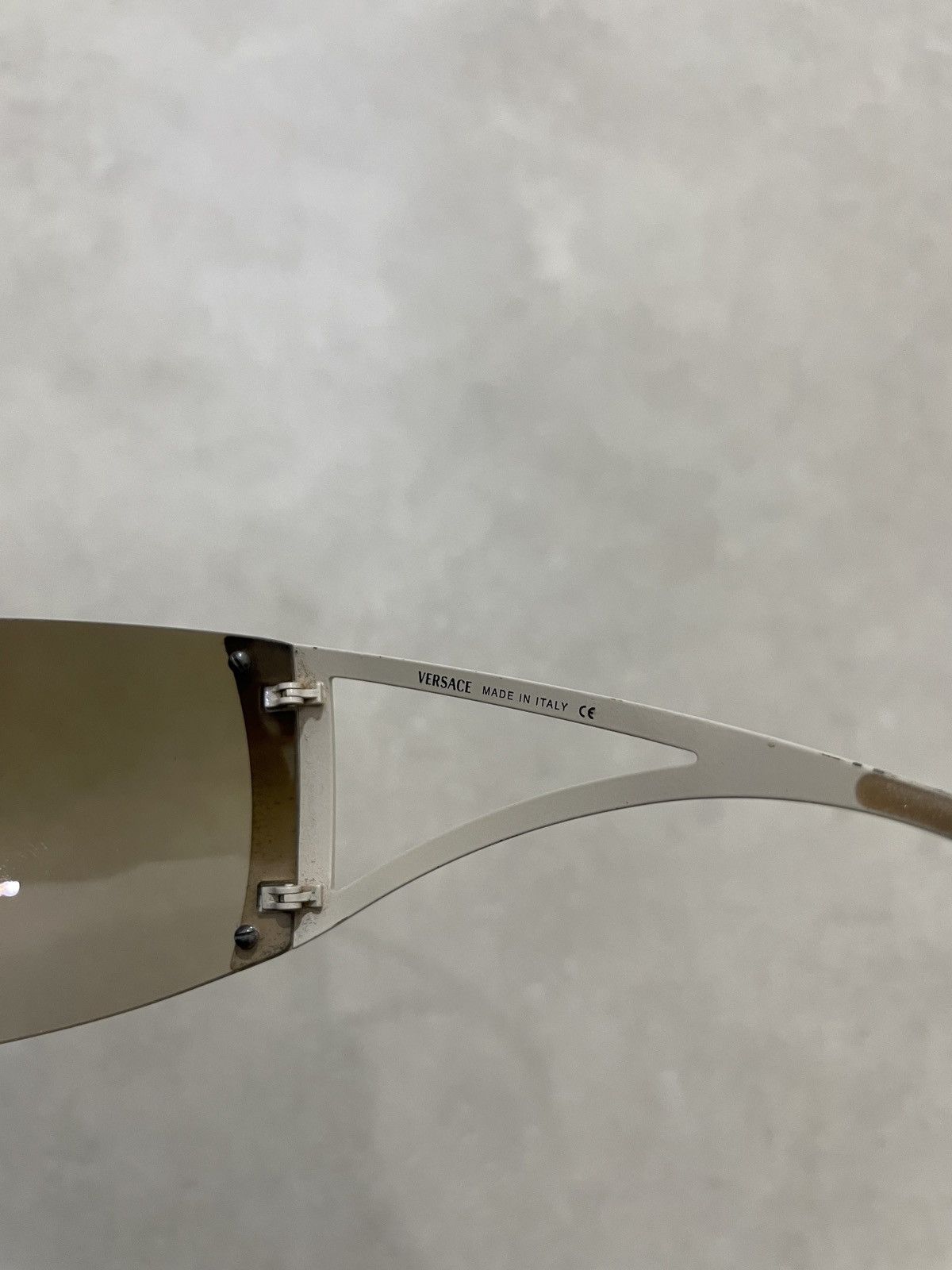 Versace Versace 2034-B crystal Embellished Shield sunglasses Size ONE SIZE - 7 Thumbnail