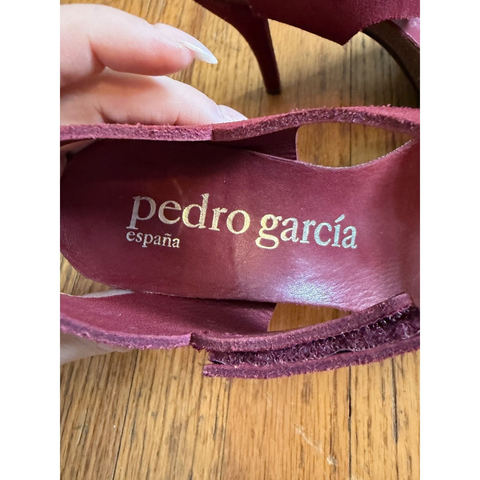 Pedro Garcia Pedro Garcia Shoes Womens Size 6.5 Red Suede Platform Size US 4 / IT 34 - 7 Thumbnail