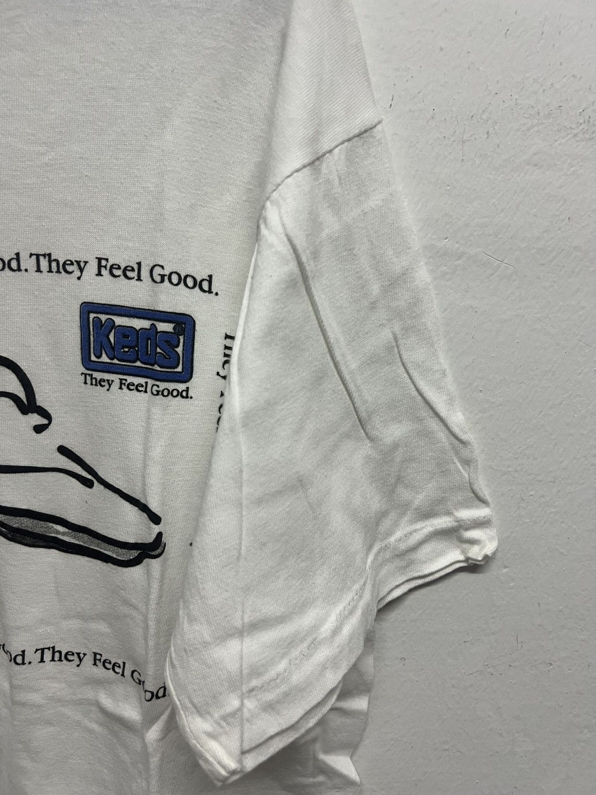 Vintage Vintage 90’s Keds Tee Size US XL / EU 56 / 4 - 3 Thumbnail
