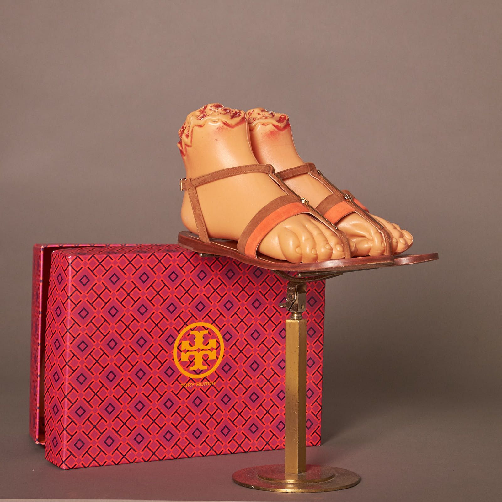 Tory Burch Tory Burch Suede Leather Sandals Shoes Size US 7.5 / IT 37.5 - 1 Thumbnail