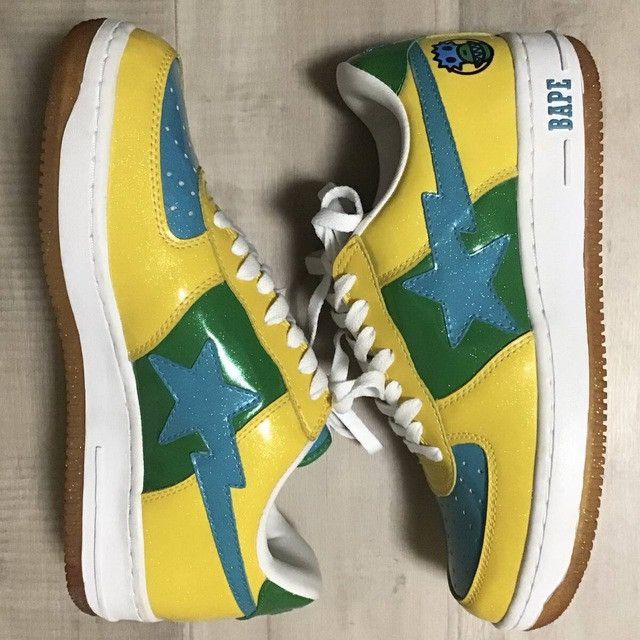Bape × Nigo Glitter BAPE STA sneakers a bathing ape shoes NIGO Size US 9.5 / EU 42-43 - 3 Thumbnail