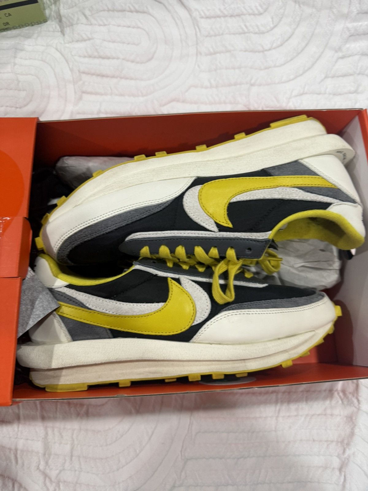 Nike × Sacai × Undercover Nike waffle sacai size 10.5 black/yellow/white Size US 10.5 / EU 43-44 - 1 Thumbnail