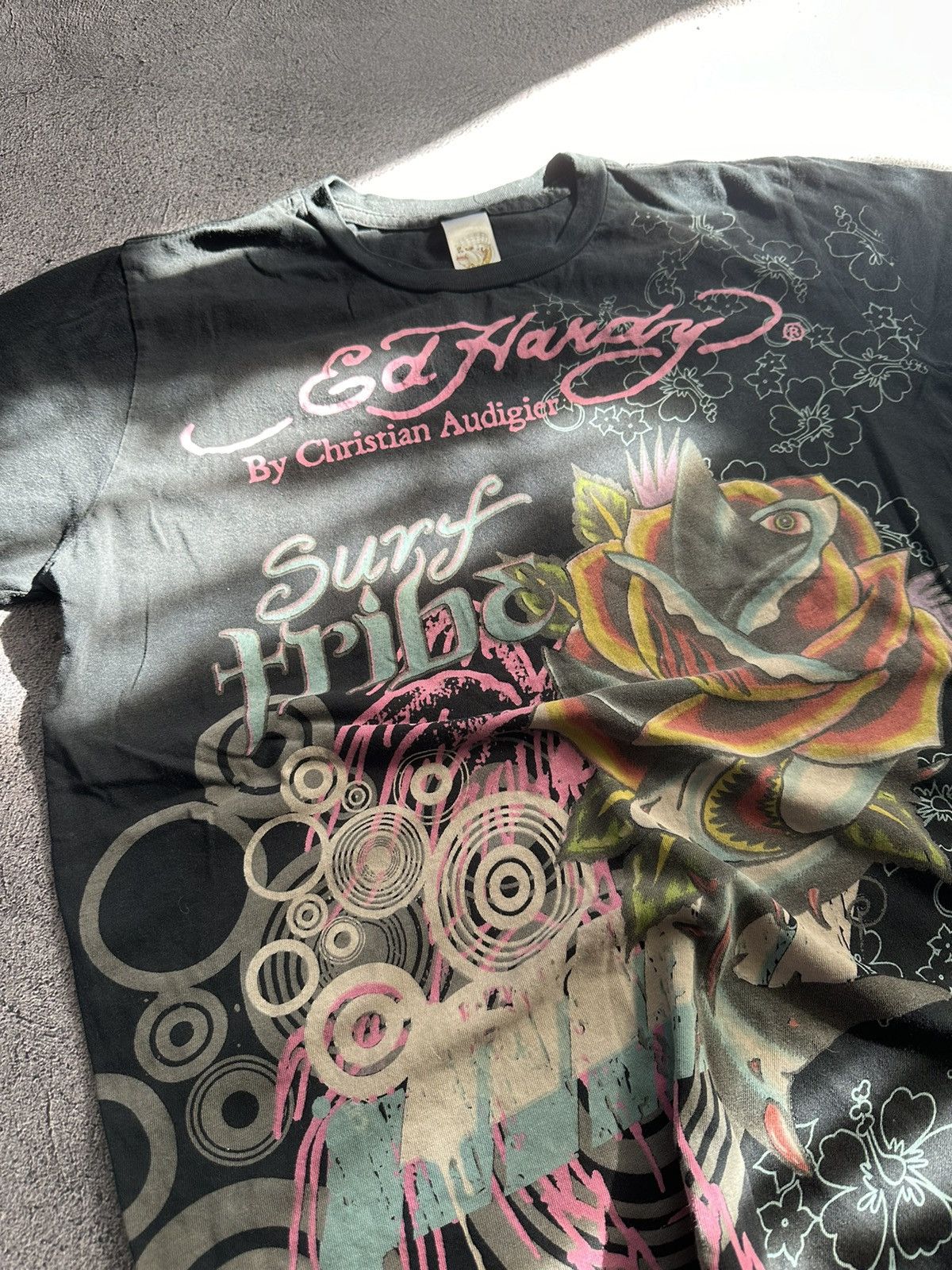 Christian Audigier × Ed Hardy 🐕‍🦺 Vintage EdHardy By Cristian Audigier Tee Full Print Size US S / EU 44-46 / 1 - 3 Thumbnail