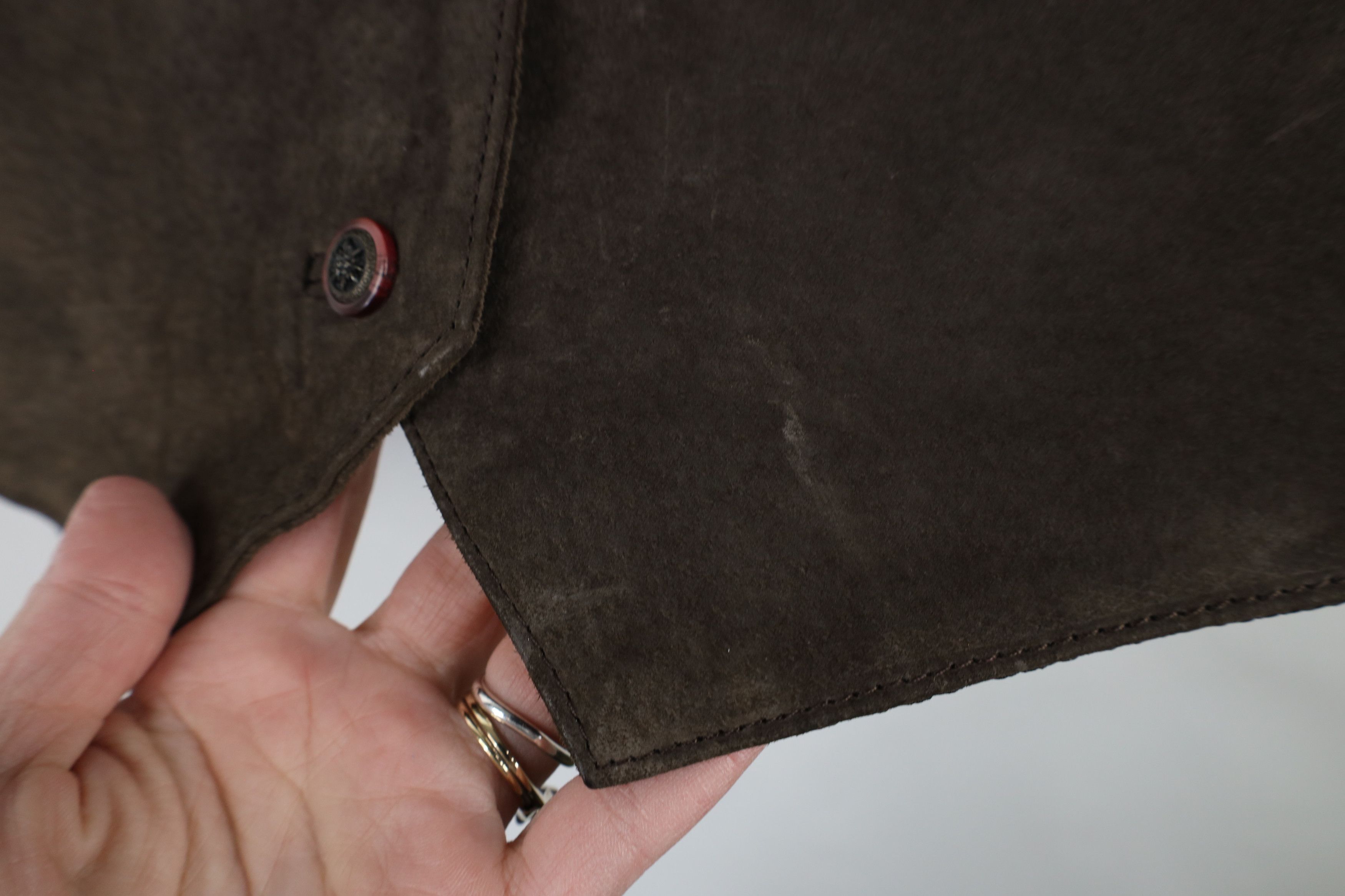 Vintage Vintage 90s Streetwear Suede Leather Tie Back Vest Jacket Size XL / US 12-14 / IT 48-50 - 5 Thumbnail