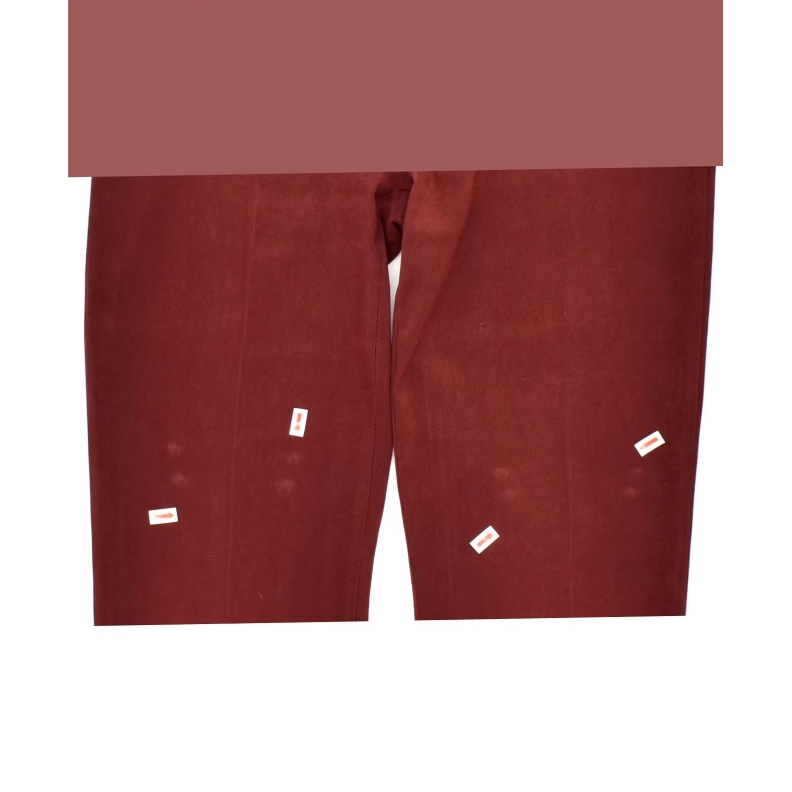 Vintage VINTAGE Womens Bootcut Casual Trousers W31 L30 Burgundy Size 24" / US 00 / IT 34 - 3 Thumbnail