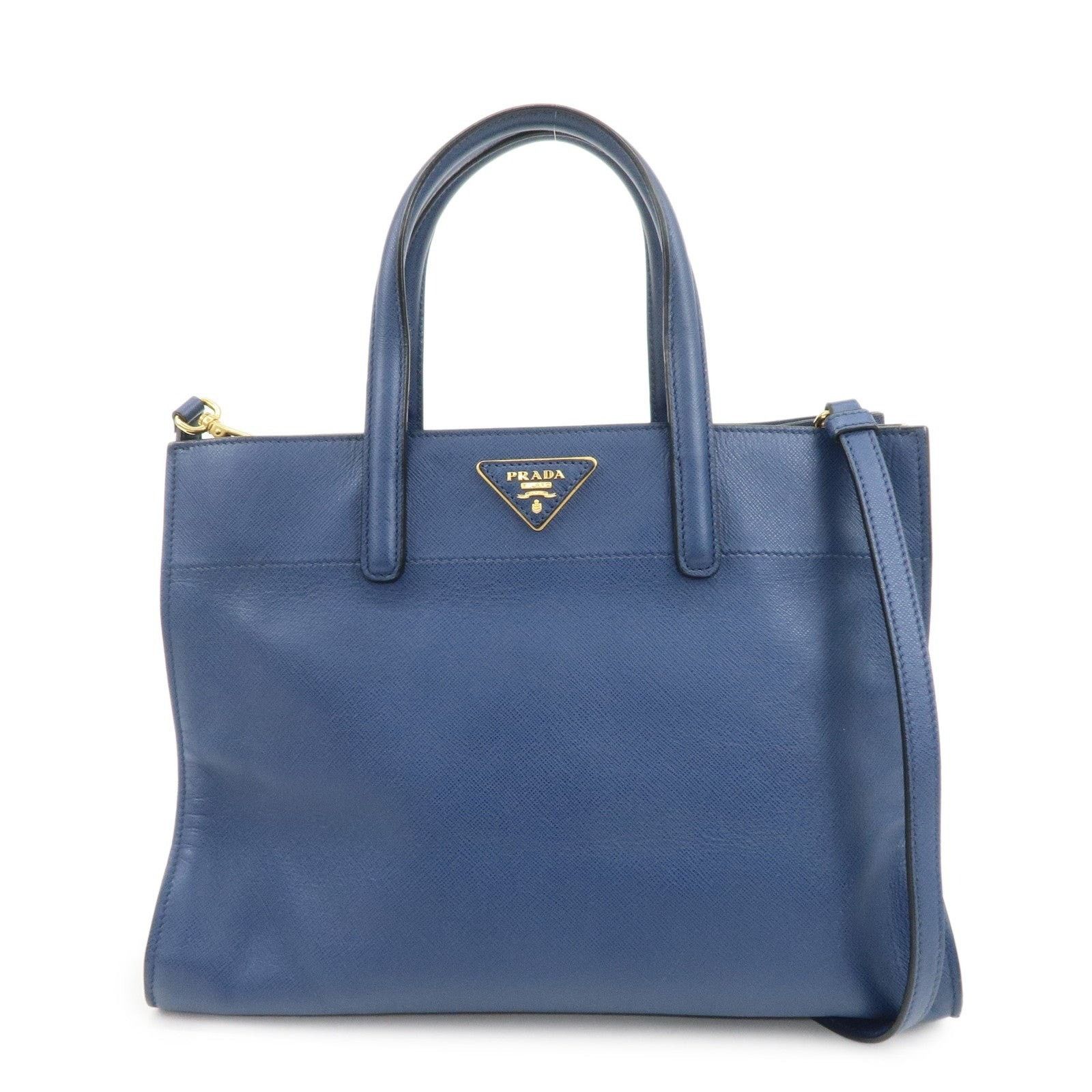 Prada Prada Saffiano Tote Blue Size ONE SIZE - 1 Thumbnail
