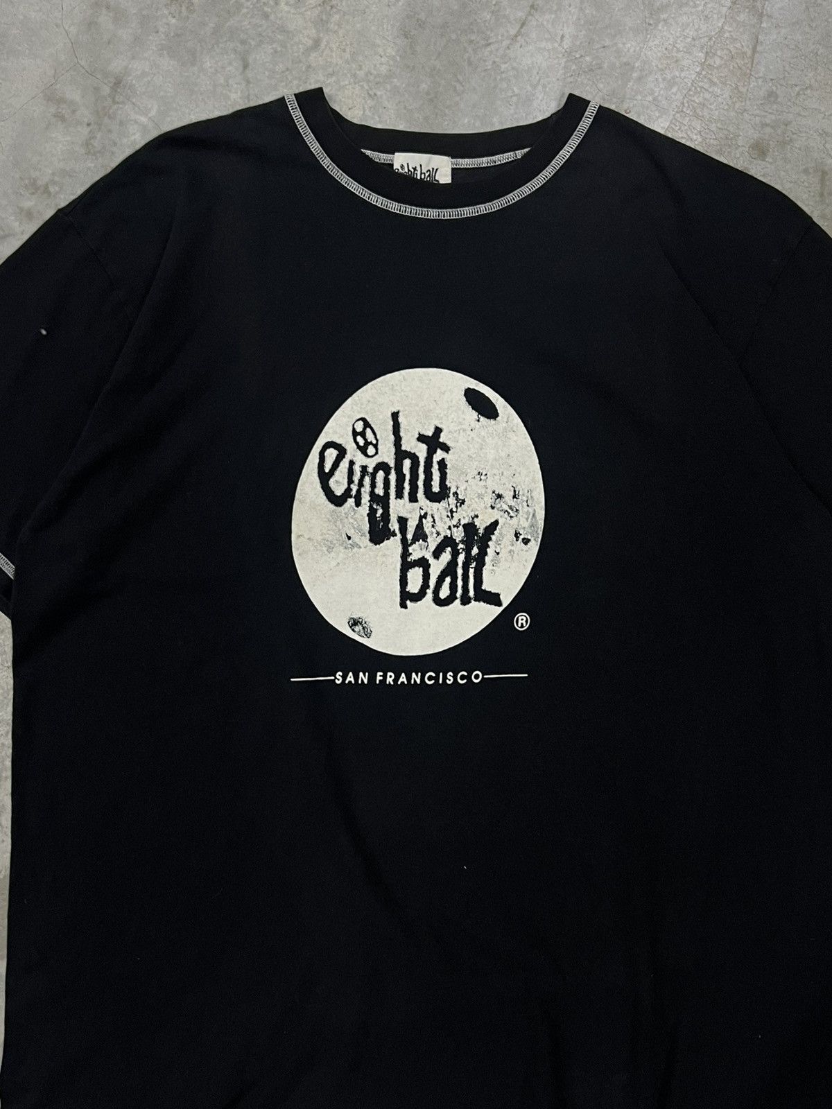 Band Tees Vintage 90s Eight Ball Records San Francisco T-Shirt Size US L / EU 52-54 / 3 - 4 Thumbnail