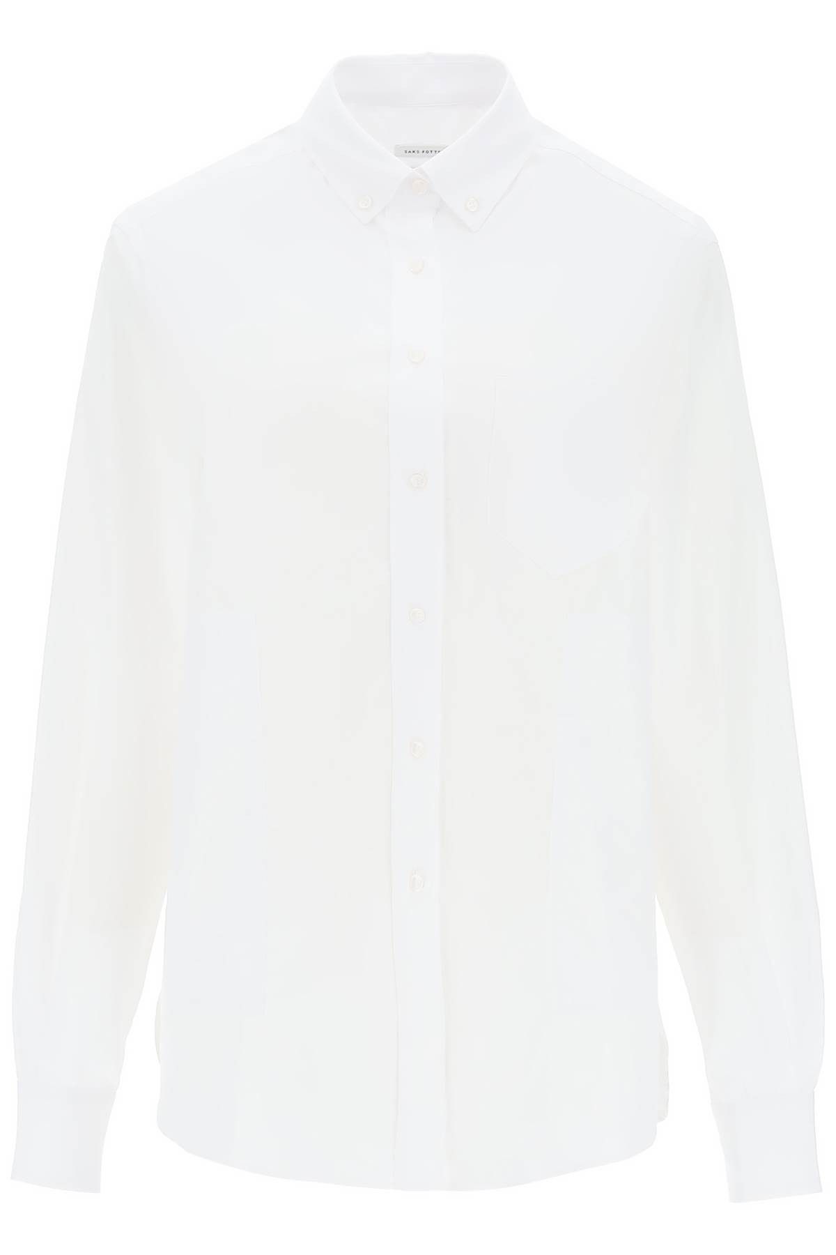 image of Saks Potts William Poplin Shirt in White, Women's (Size XS)