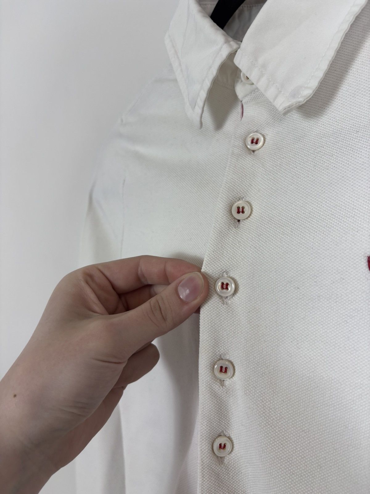 Dsquared2 Dsquared2 Women’s White Button Deep Placket Polo Shirt Size XS / US 0-2 / IT 36-38 - 6 Thumbnail