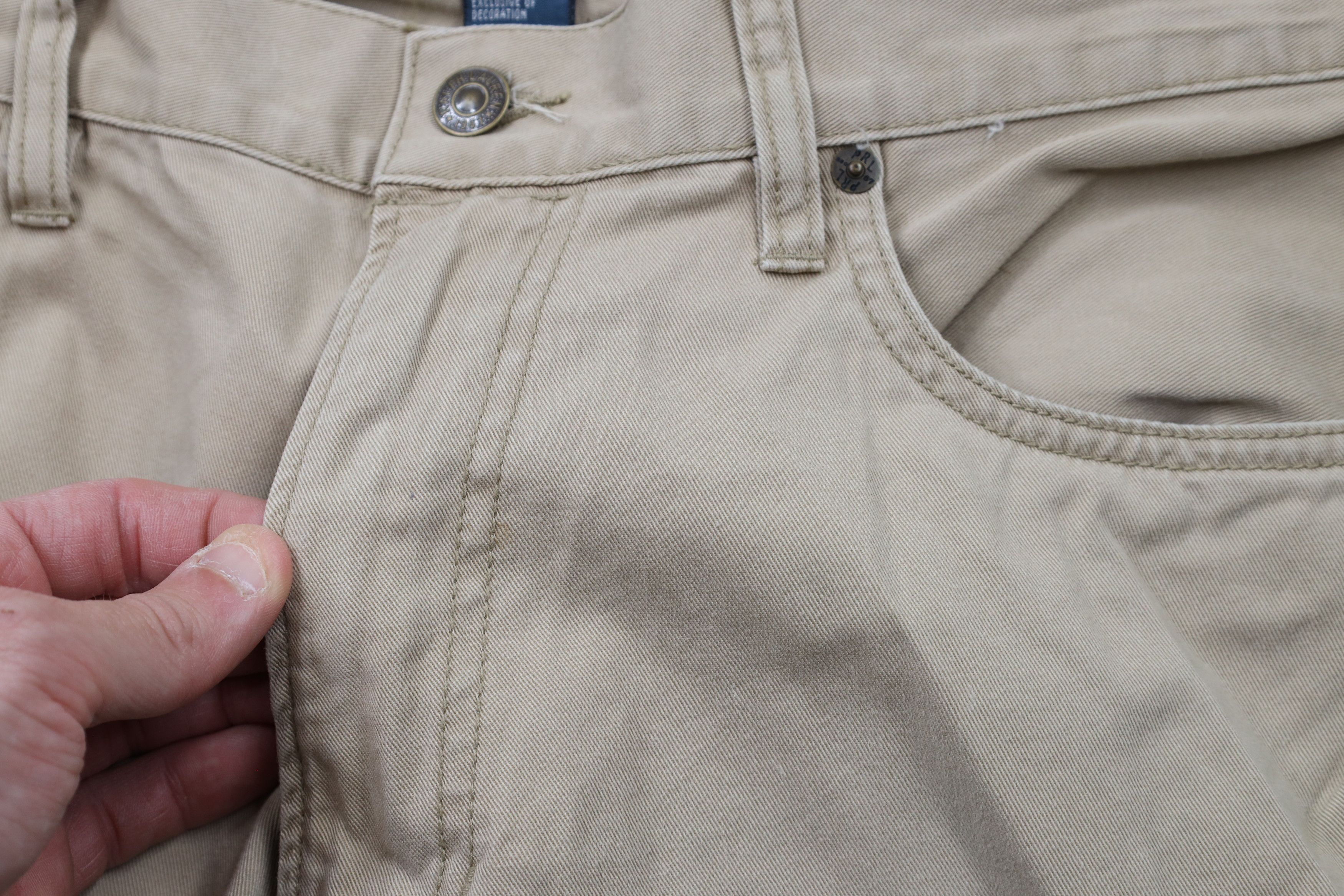 Ralph Lauren × Vintage Deadstock Vintage Ralph Lauren Leg Cotton Twill Pants Beige Size US 34 / EU 50 - 8 Thumbnail