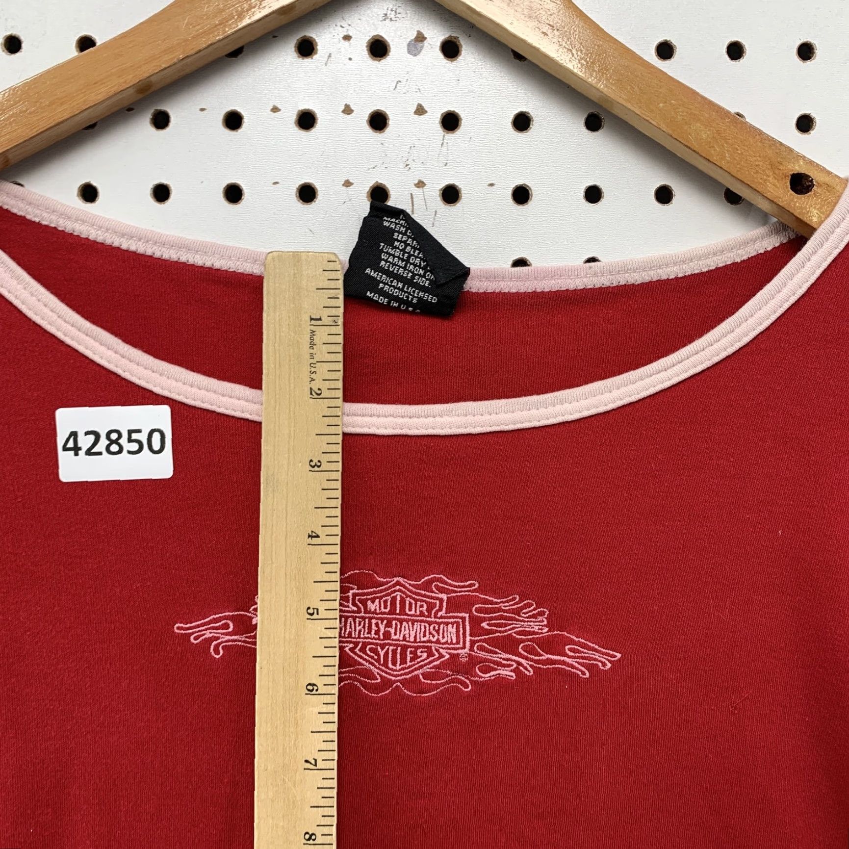 Harley Davidson VINTAGE NOT: Harley-Davidson Motorcycles Womens XL Red Short Sleeve T-Shirt Size XL / US 12-14 / IT 48-50 - 5 Thumbnail