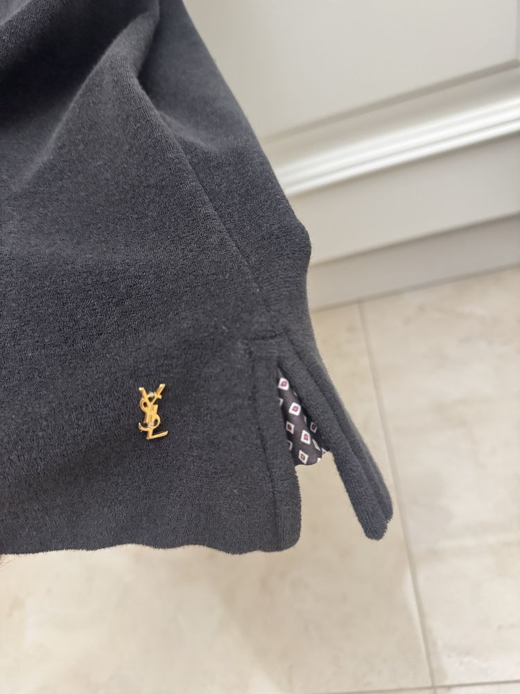 Saint Laurent Paris Yves Saint Laurent Polo Silk Collar Gold Emblem Shirt Size US M / EU 48-50 / 2 - 4 Thumbnail