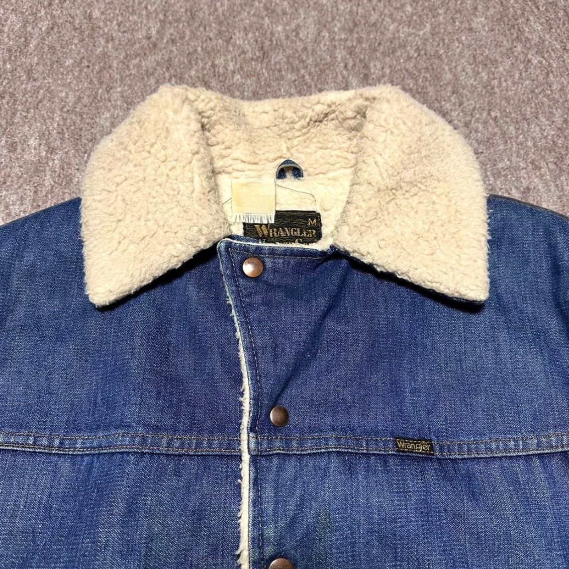 Vintage VINTAGE The REAL McCOY’S Wrangler Lunch Jacket Denim Indigo M Men's USA 70s Western size M Size US M / EU 48-50 / 2 - 4 Thumbnail