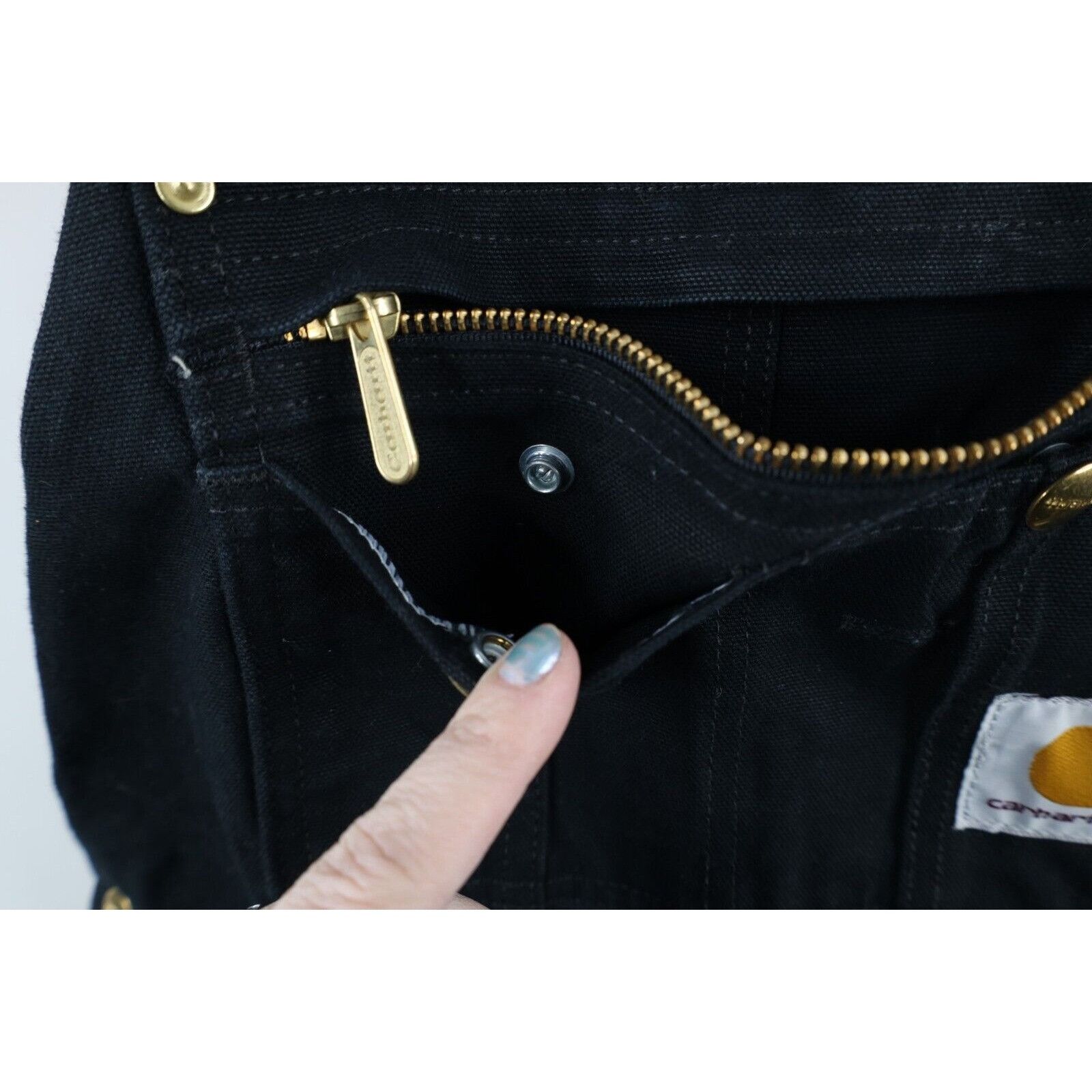 Carhartt × Vintage Vintage 90s Carhartt Spell Out Quilted Double Knee Overalls Size US 36 / EU 52 - 8 Thumbnail