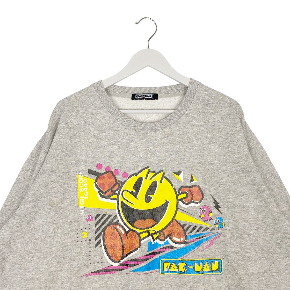 Other Vintage PAC Man Printed Crewneck Sweatshirt Gray Size US L / EU 52-54 / 3 - 4 Thumbnail
