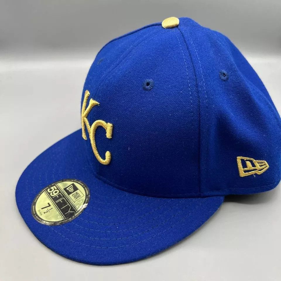 New Era Kansas City Royals Hat Men 7 1/2 59Fifty New Era Fitted Cap Size ONE SIZE - 2 Thumbnail
