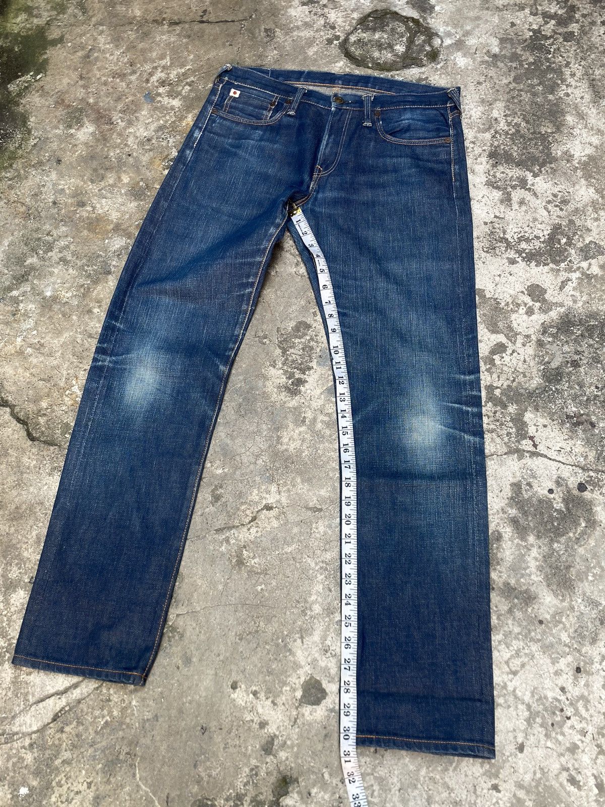 45rpm Distressed 45RPM Selvedge Denim Pants Size US 32 / EU 48 - 14 Thumbnail