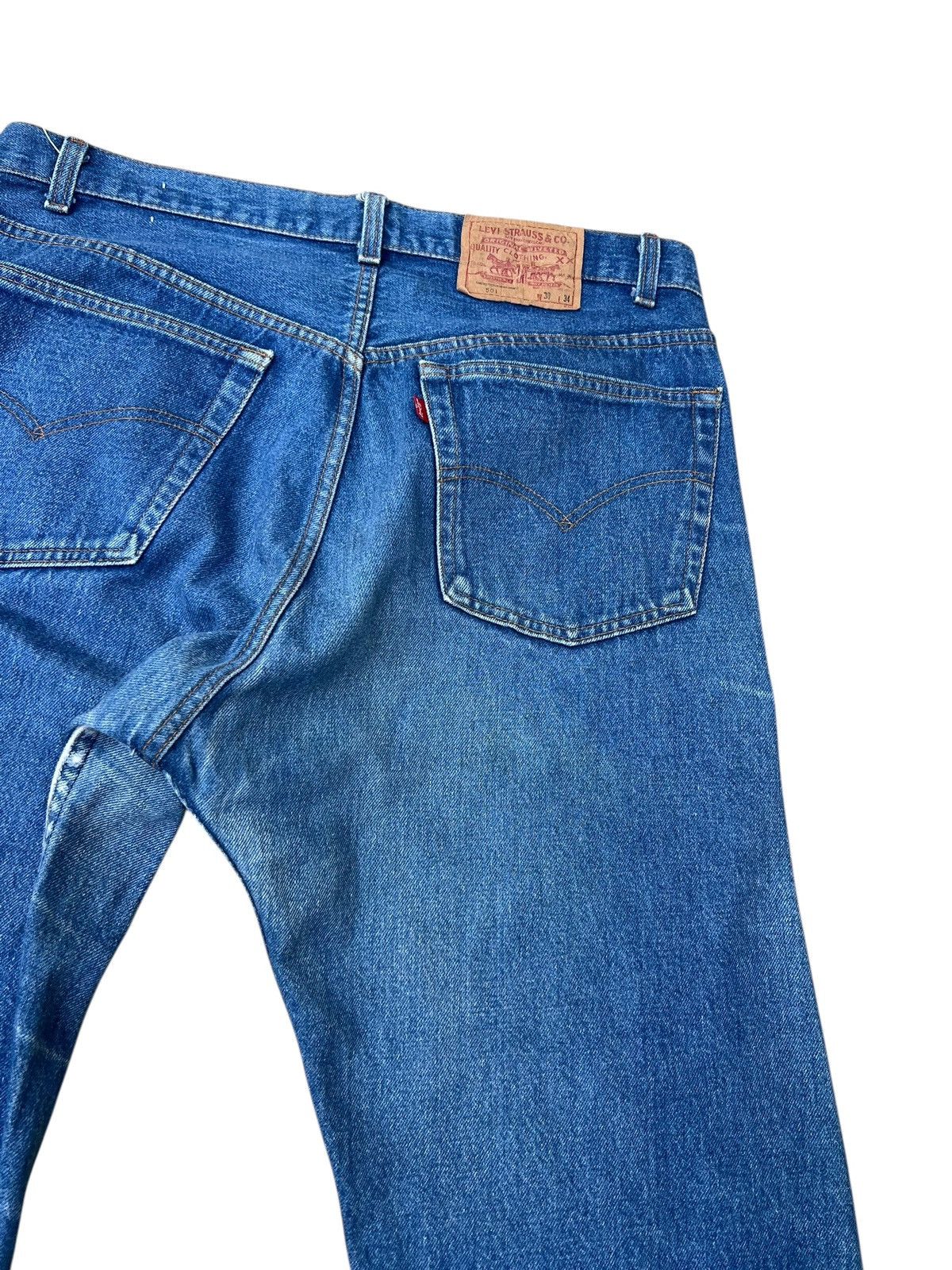 Levi's Vintage 1980s Levi’s 501 Fade Blue Denim Jeans Made in Usa Size US 37 - 17 Thumbnail