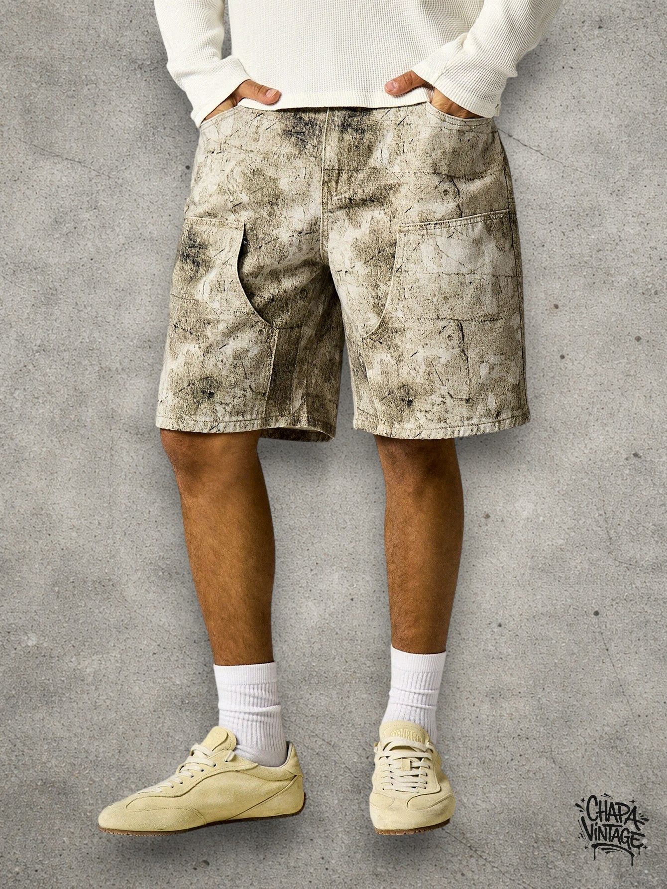 Japanese Brand Cargo carpenter pattern shorts Size US 32 / EU 48 - 1 Thumbnail