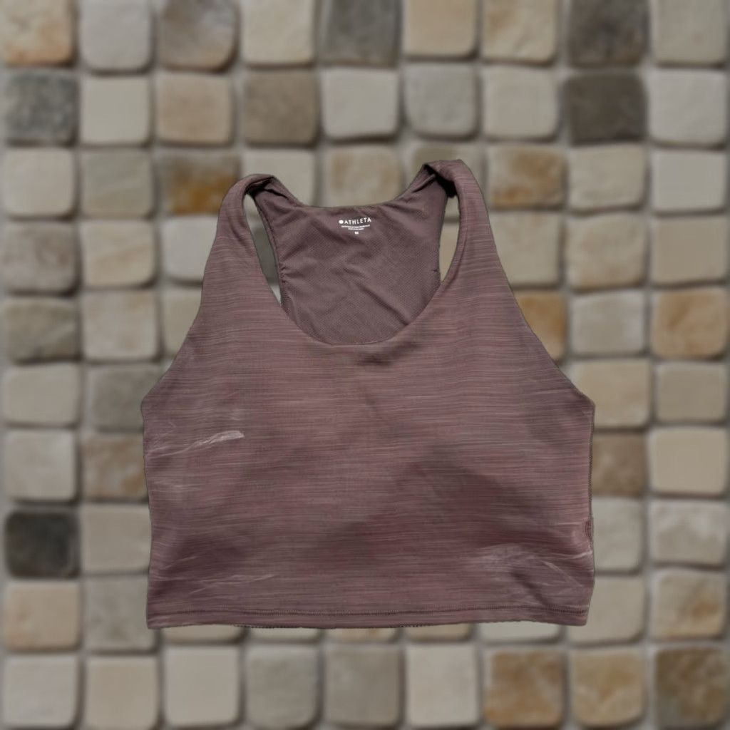 Athleta Athleta Shirt Womens Medium Brown Running Tank Top Sleeveless Racerback Athletic Fit Size M / US 6-8 / IT 42-44 - 1 Thumbnail