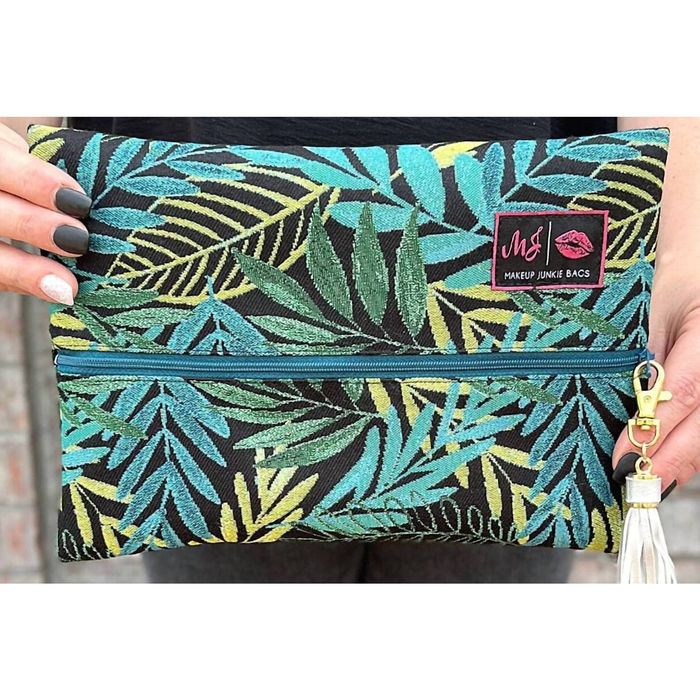 Denim Junkie MAKEUP JUNKIE The Caribbean Tropic Bag In Green Grailed