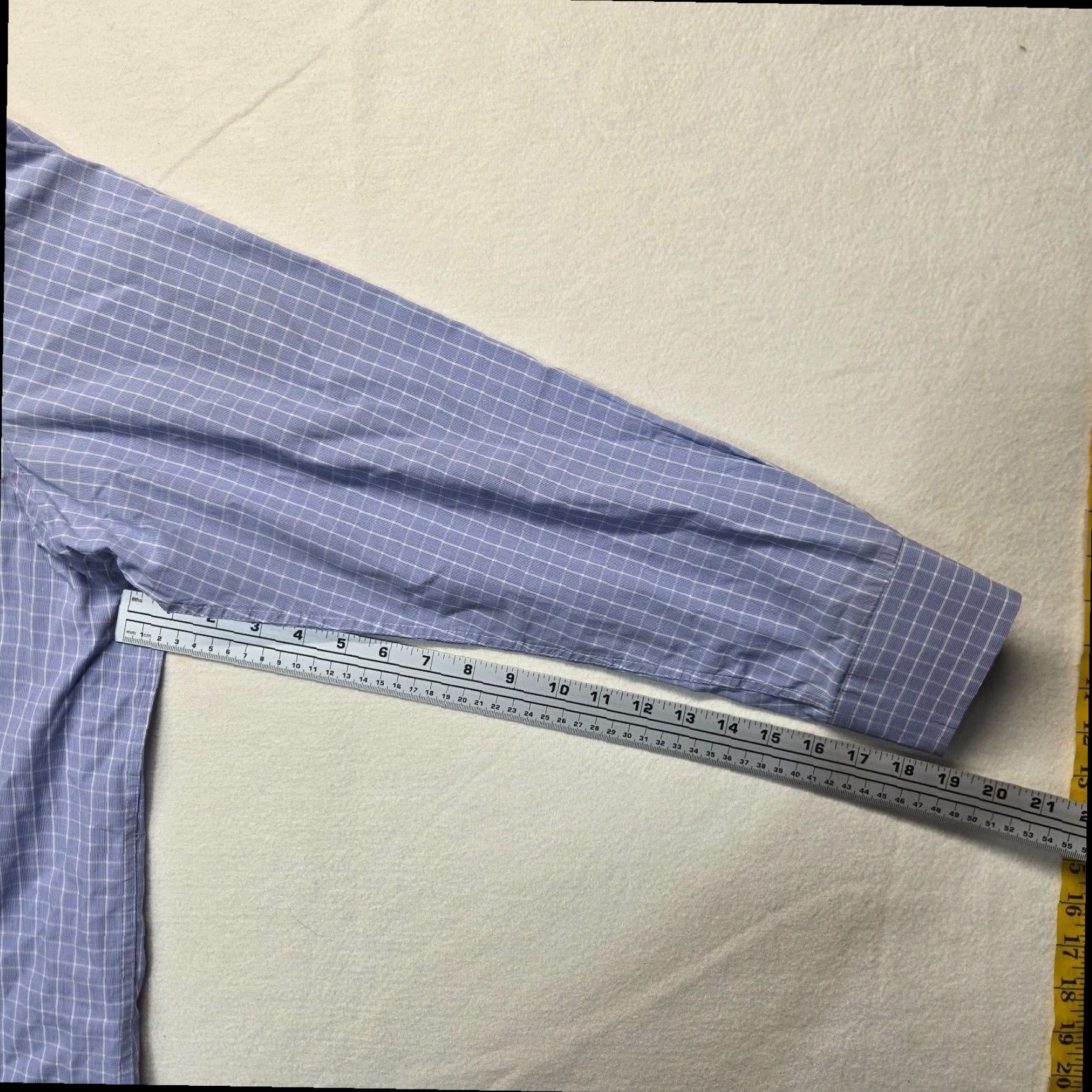 Club Room Club Room Mens Blue Long Sleeve Button Up Shirt 100% Cotton XL Extra Large Size US XL / EU 56 / 4 - 5 Thumbnail