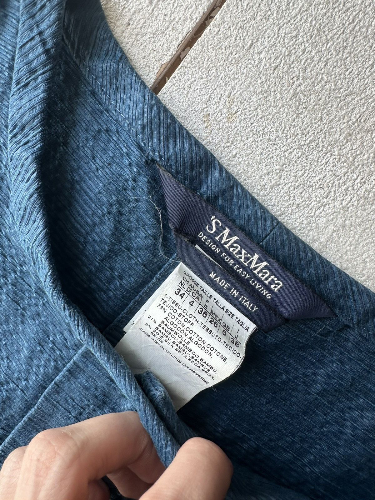 Max Mara 🚨S’ Max Mara Dress LUXURY OLD MONEY BLUE Size S / US 4 / IT 40 - 5 Thumbnail
