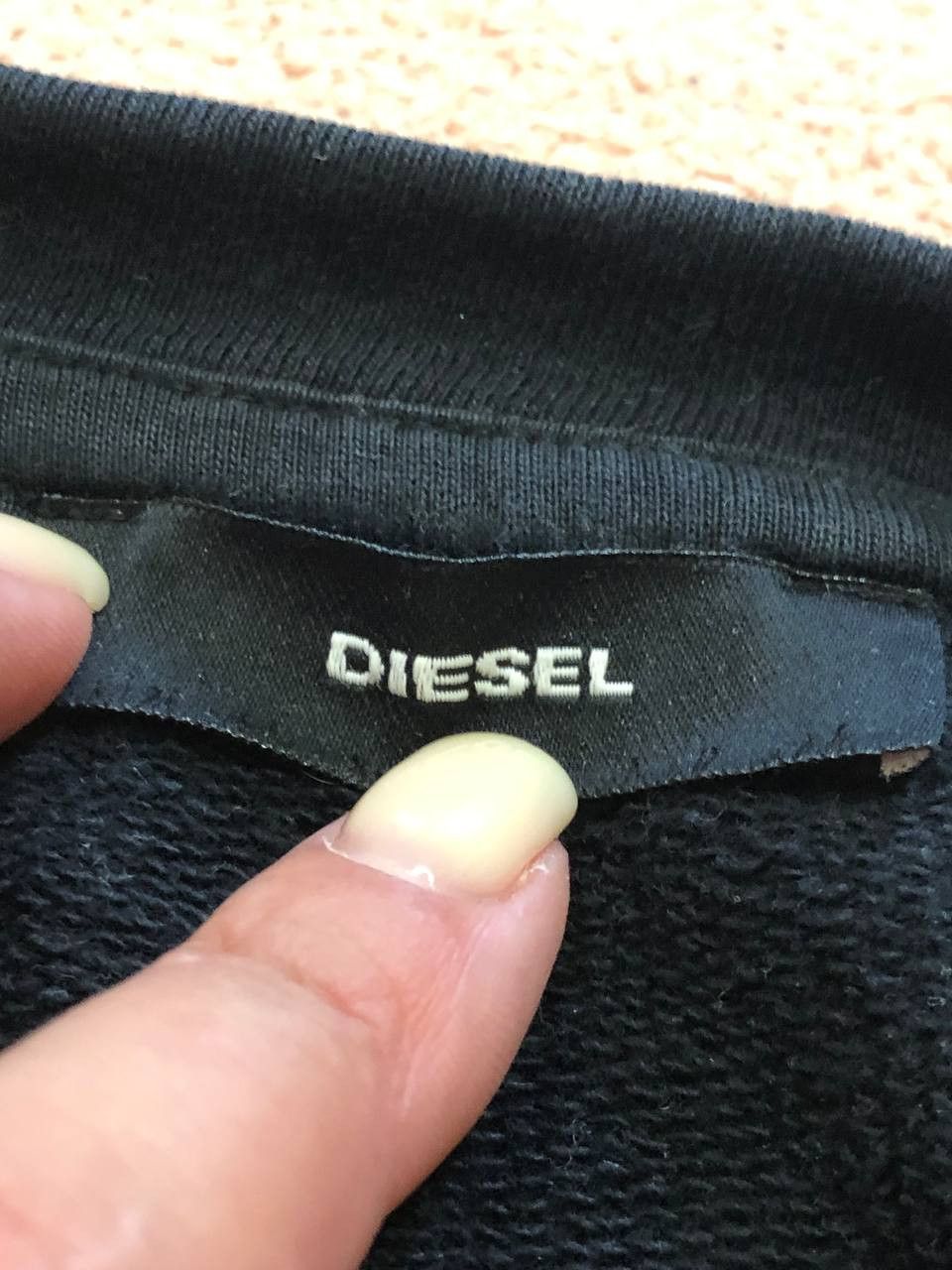 Diesel Vintage black Sweaters big logo center Diesel streetwear Size US M / EU 48-50 / 2 - 2 Thumbnail