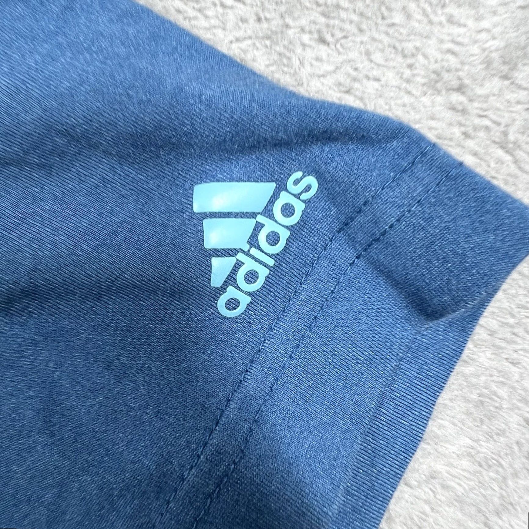 Adidas Adidas Climacool Polo Shirt Men XL Short Sleeve Teal Blue BC4063 Mapped Logo, Striped, Knit, Golf, All Seasons Size US XL / EU 56 / 4 - 2 Thumbnail