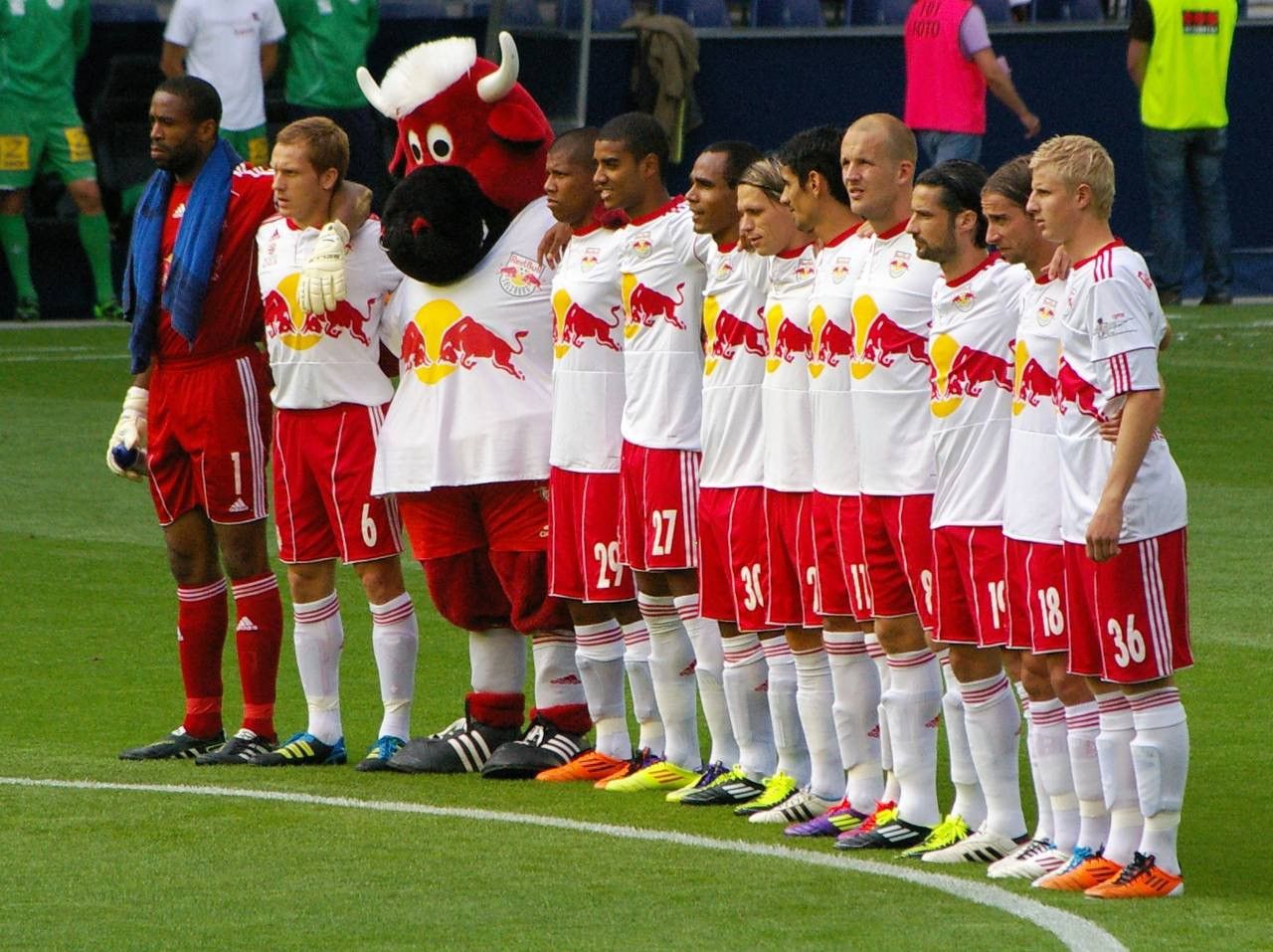 Adidas 2010/11 RED BULL SALZBURG HOME SOCCER JERSEY FOOTBALL SHIRT Size US M / EU 48-50 / 2 - 2 Thumbnail