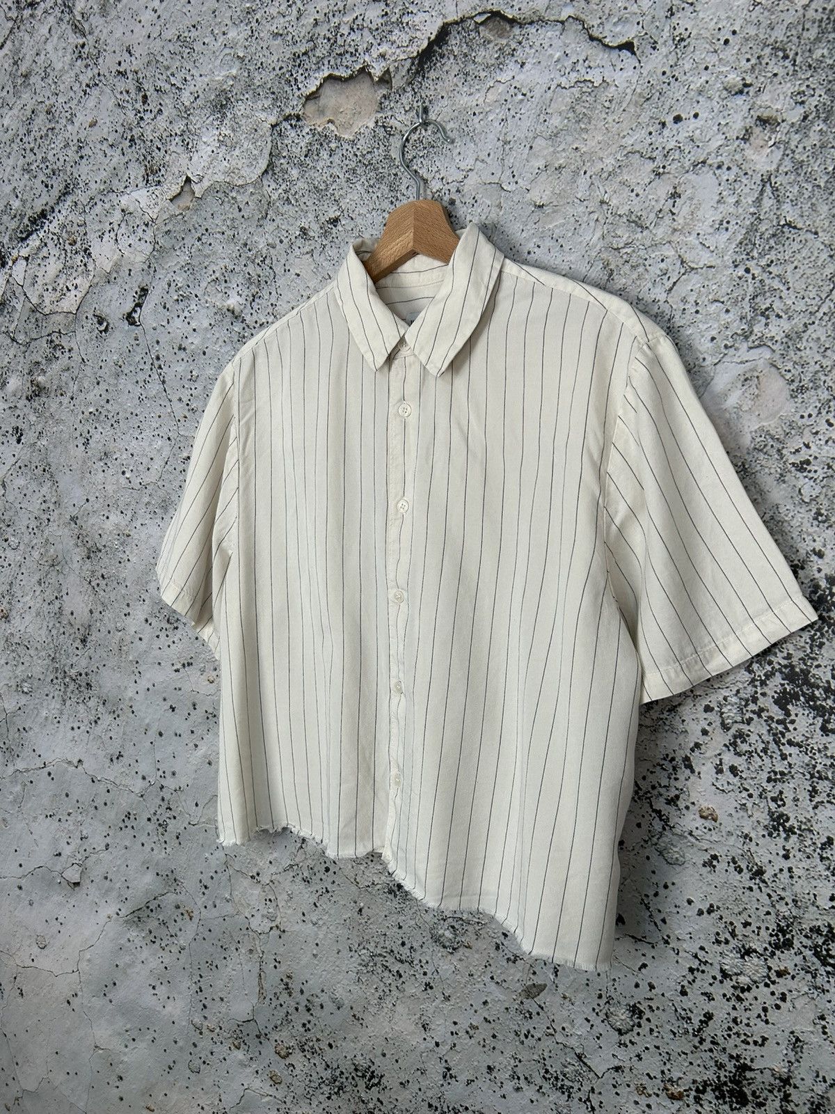 Weekday Weekday Cropped Boxy Shirt Stripe Avant Garde Skate Size US M / EU 48-50 / 2 - 2 Thumbnail