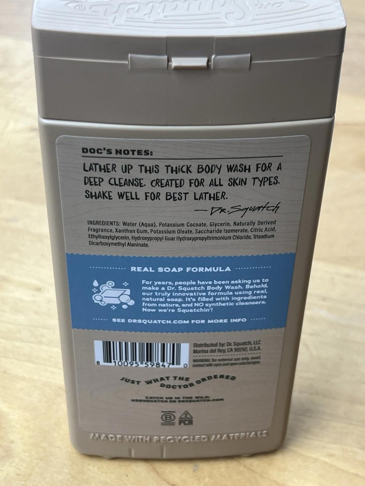 Other Dr. Squatch Men’s Natural Body Wash coastal mist 14 Fl Oz Size ONE SIZE - 7 Thumbnail