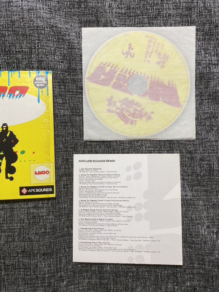 Bape × Nigo 2001 Original Ape Sounds Remix Compilation CD by Nigo Size ONE SIZE - 4 Thumbnail