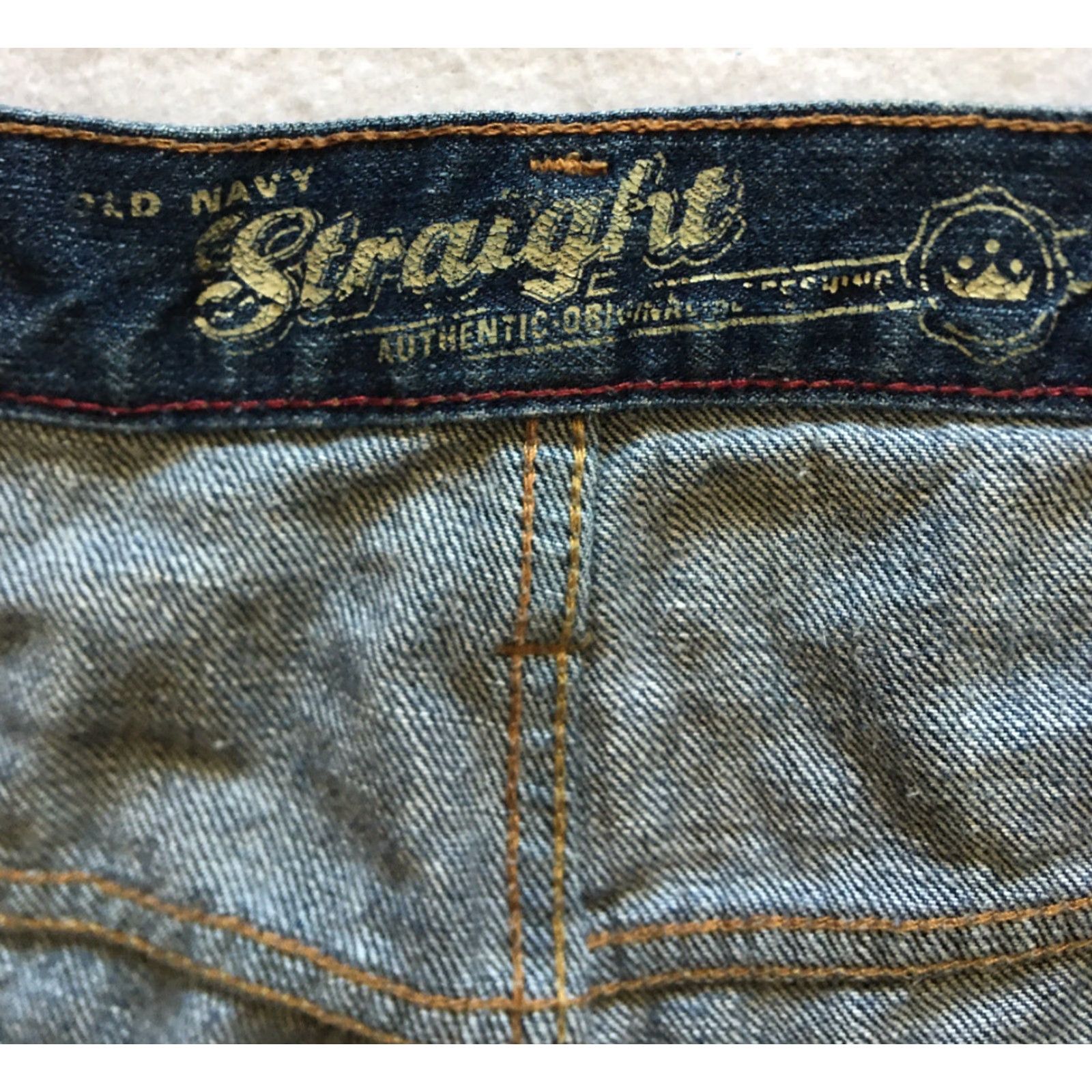 Old Navy Old Navy Jeans Men’s 38x30 Straight Denim Blue Regular Mid Rise 5-Pocket Zip Machine Washable Size US 38 / EU 54 - 7 Thumbnail