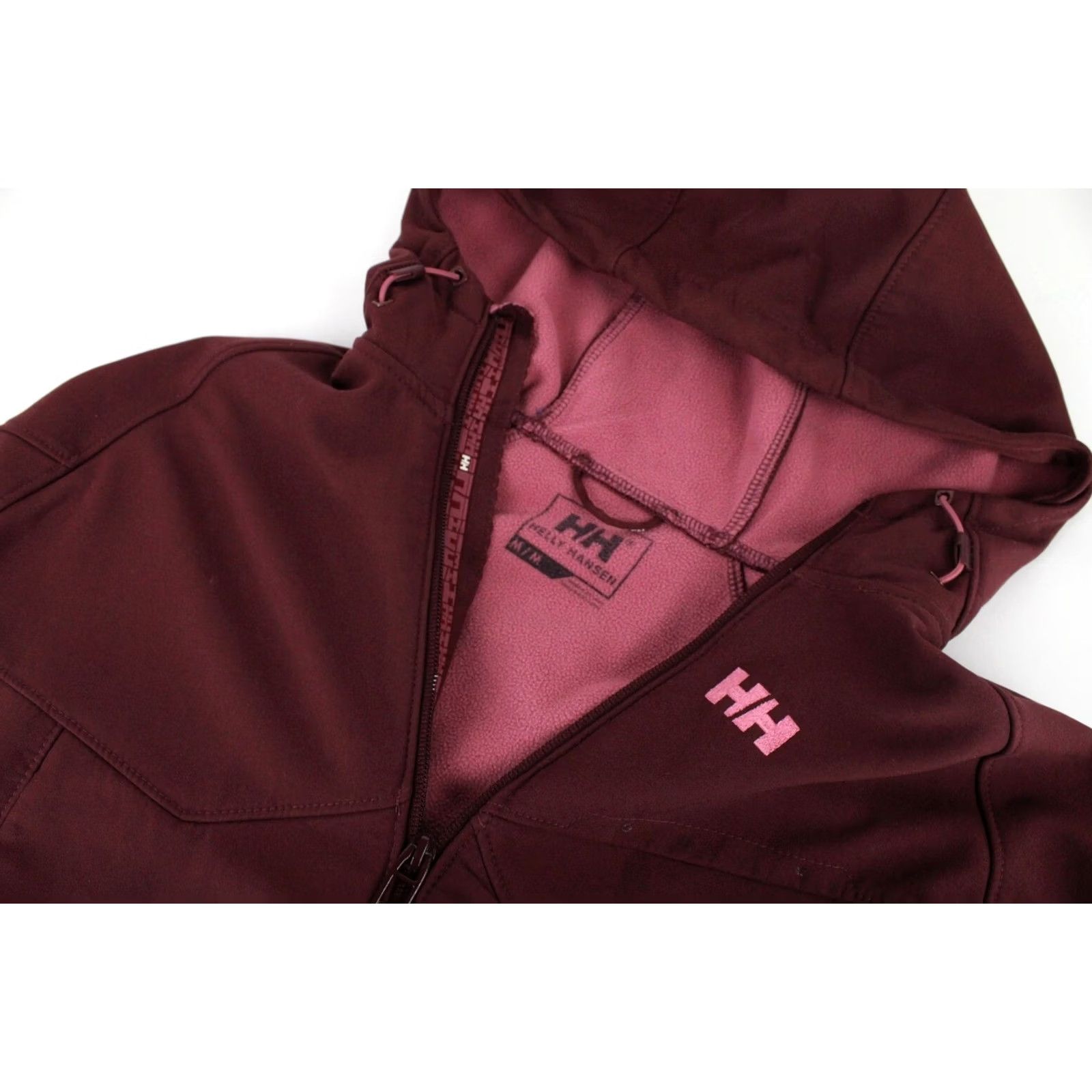 Helly Hansen HELly Hansen Jacket Women's MEDIUM Lightweight Hooded Full Zip Burgundy Jacket Size M / US 6-8 / IT 42-44 - 6 Thumbnail