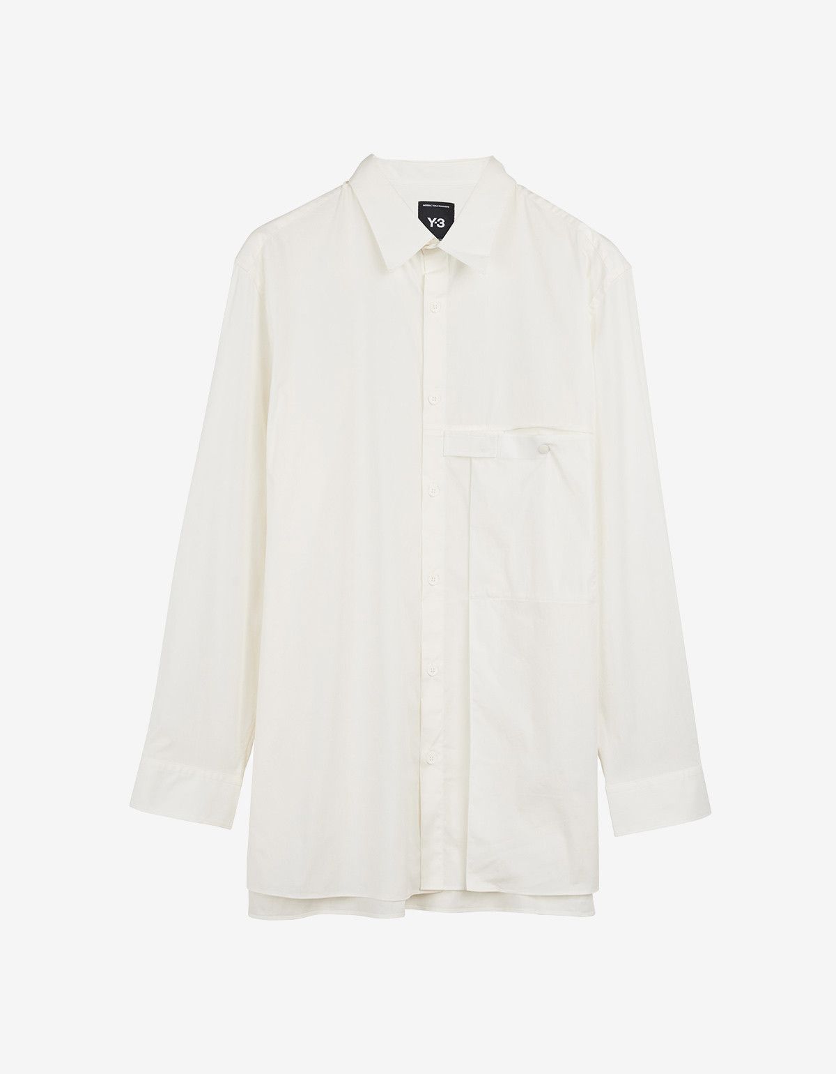 Y-3 Y-3 White Pleated Pocket Shirt Size US M / EU 48-50 / 2 - 1 Thumbnail