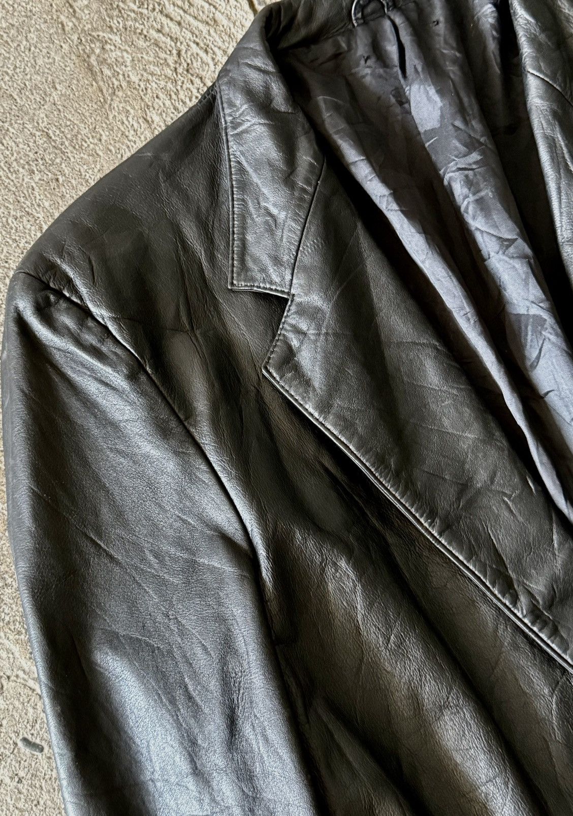 Gucci Gucci - Tom Ford - Leather Blazer Size US M / EU 48-50 / 2 - 8 Thumbnail