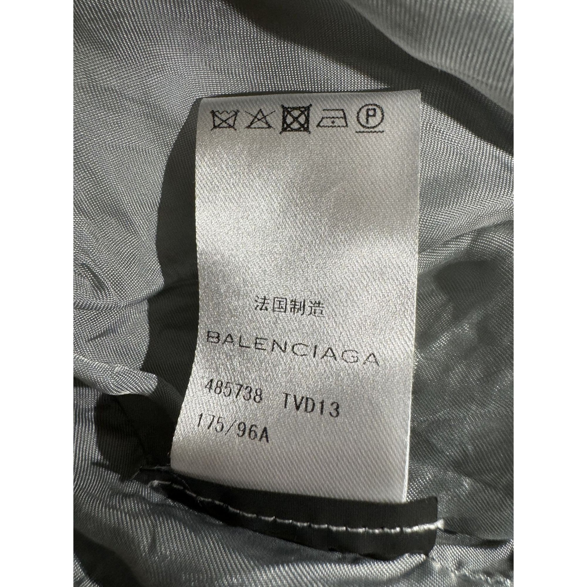 Balenciaga Balenciaga Gray Puffer Jacket With Chain Zipper Pull Polyest Size XL / US 12-14 / IT 48-50 - 10 Thumbnail