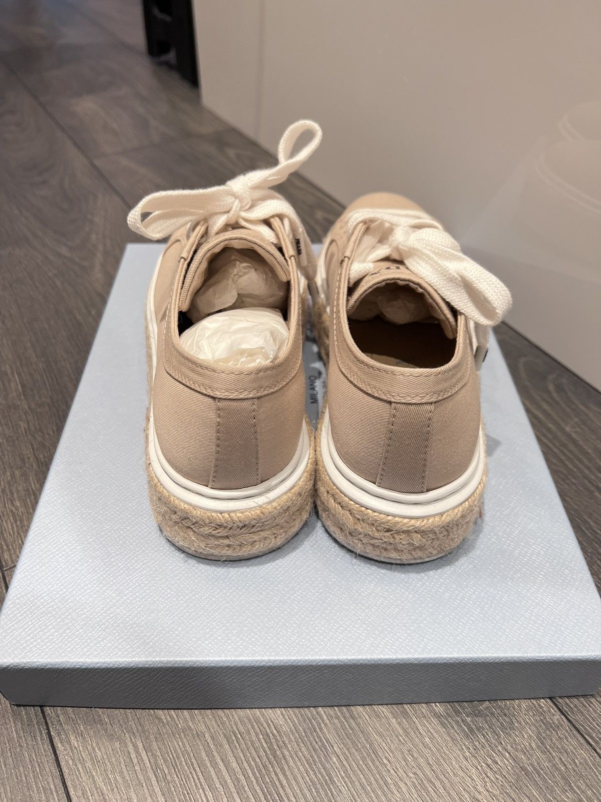 Prada Women’s espadrille platform Size US 4.5 / IT 34.5 - 3 Thumbnail