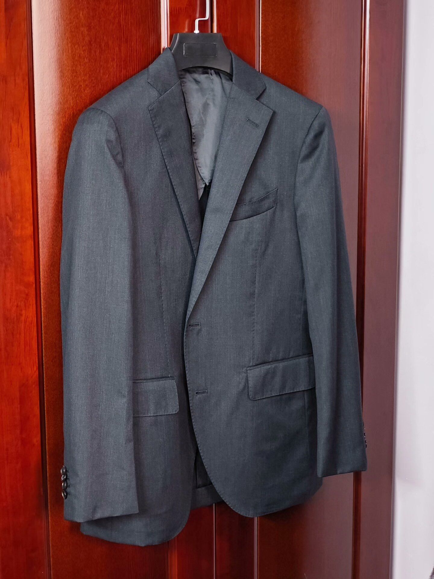 Japanese Brand Italian Gray Wool Blazer with Half-Canvassed Lining Size US S / EU 44-46 / 1 - 1 Thumbnail